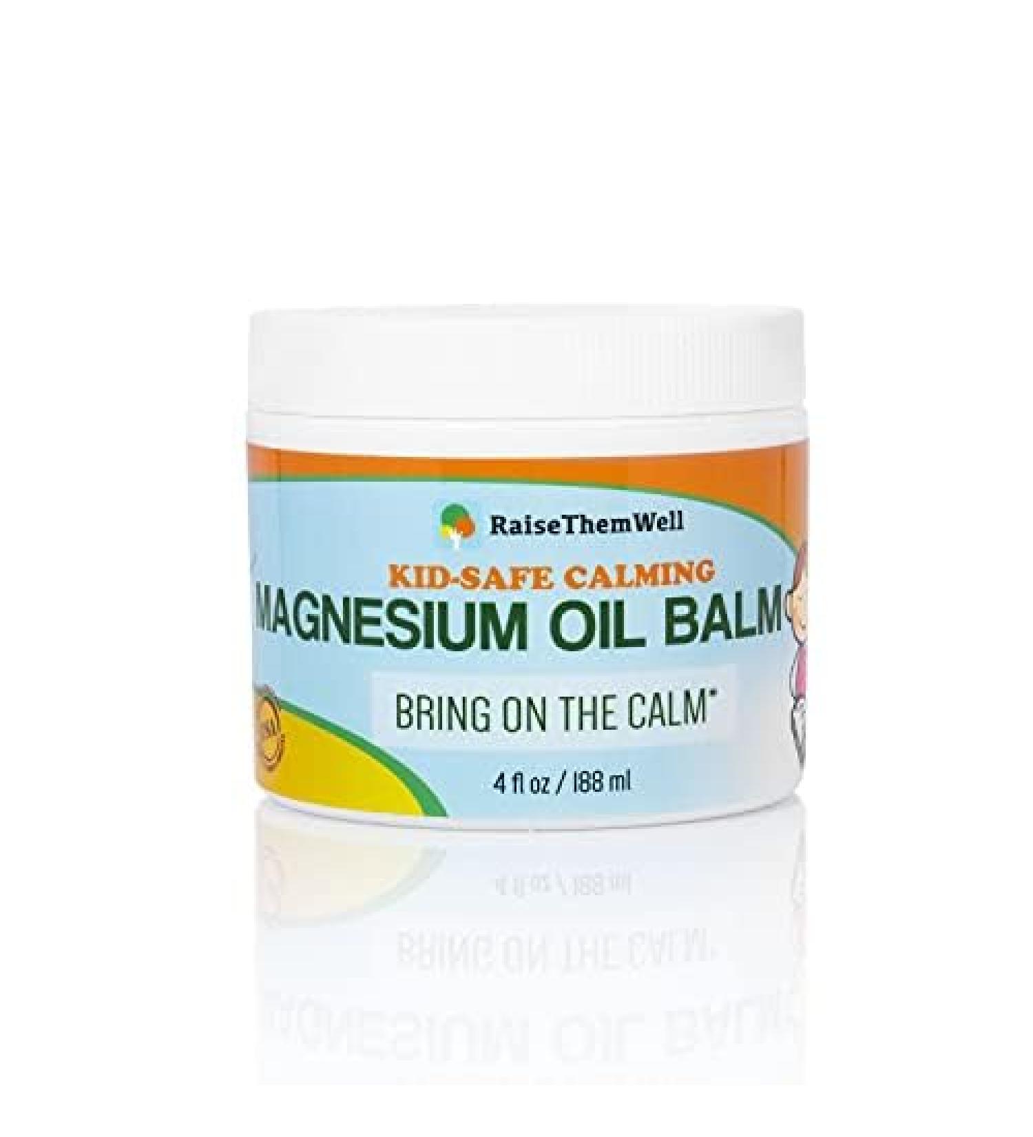 Raise Them Well Kids Safe Magnesium Oil Balm with Baby Liquid Vitamin D Drops Bundle - Buy Online on GoSupps.com