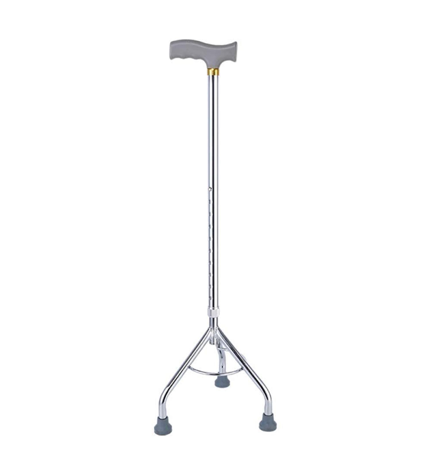 Tripod Stainless Steel Lightweight & Sturdy Mobility Walker Aid Height Adjustable Walking Stick for Arthritis Elderly Seniors & Handicap Interesting - Buy Online on GoSupps.com