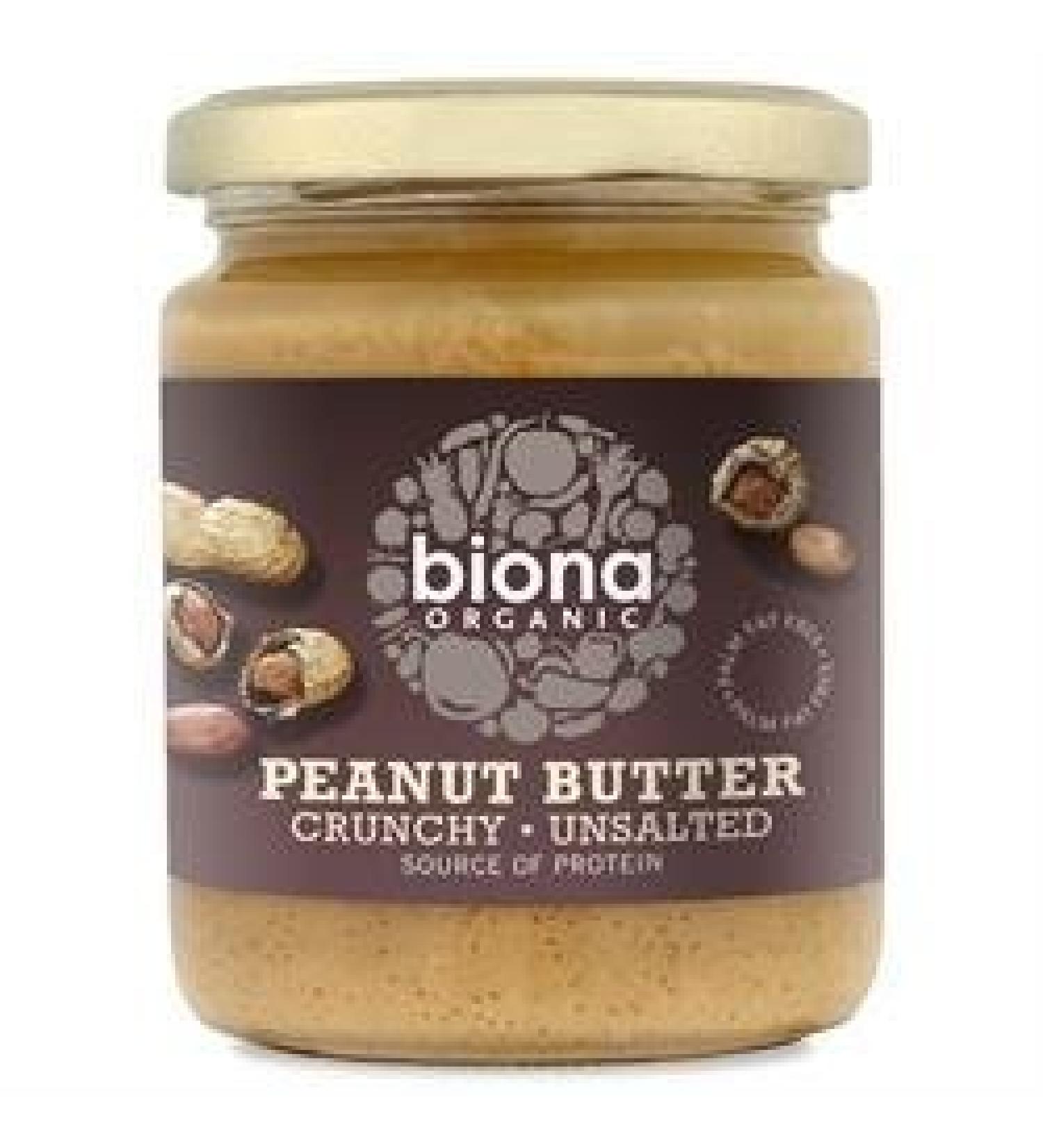 Biona Peanut Butter Crunchy- No Salt 250G by Biona