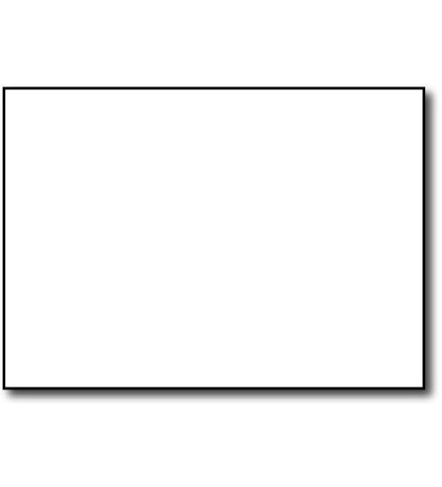 Heavyweight 80lb White 5 X 7 Cards/Invitations/Cardstock Sheets - 100 Pieces