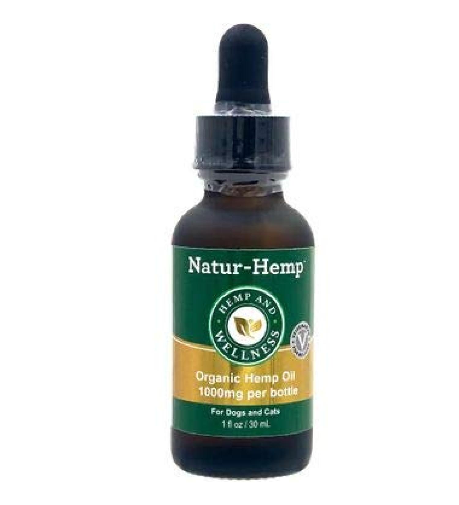 Hemp Oil for Dogs and Cats - 1000ml (1fl/Oz) | All-Natural Supplement - Buy Online on GoSupps.com
