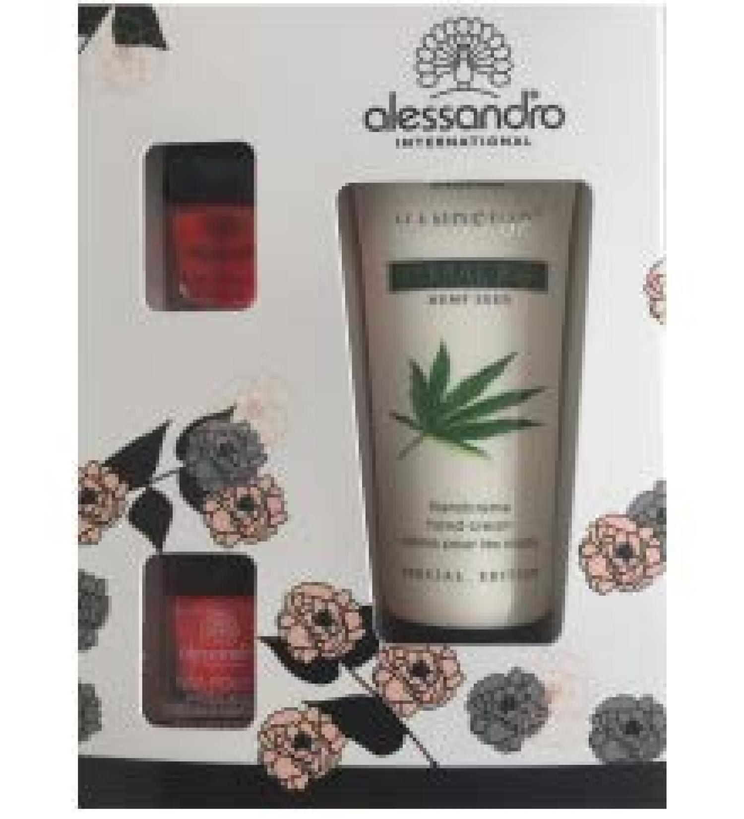 Alessandro hand cream hemp seed nail set