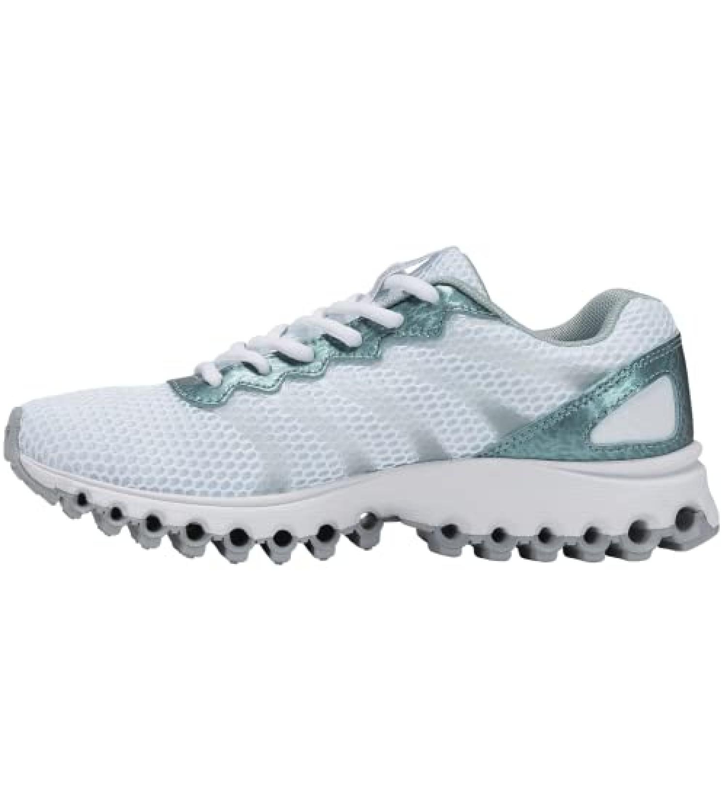 K-Swiss Women's Tubes 200 Training Shoe 7.5 White/Silver/Blue Panther - Stylish and Functional Training Shoe for Women - Buy Online on GoSupps.com