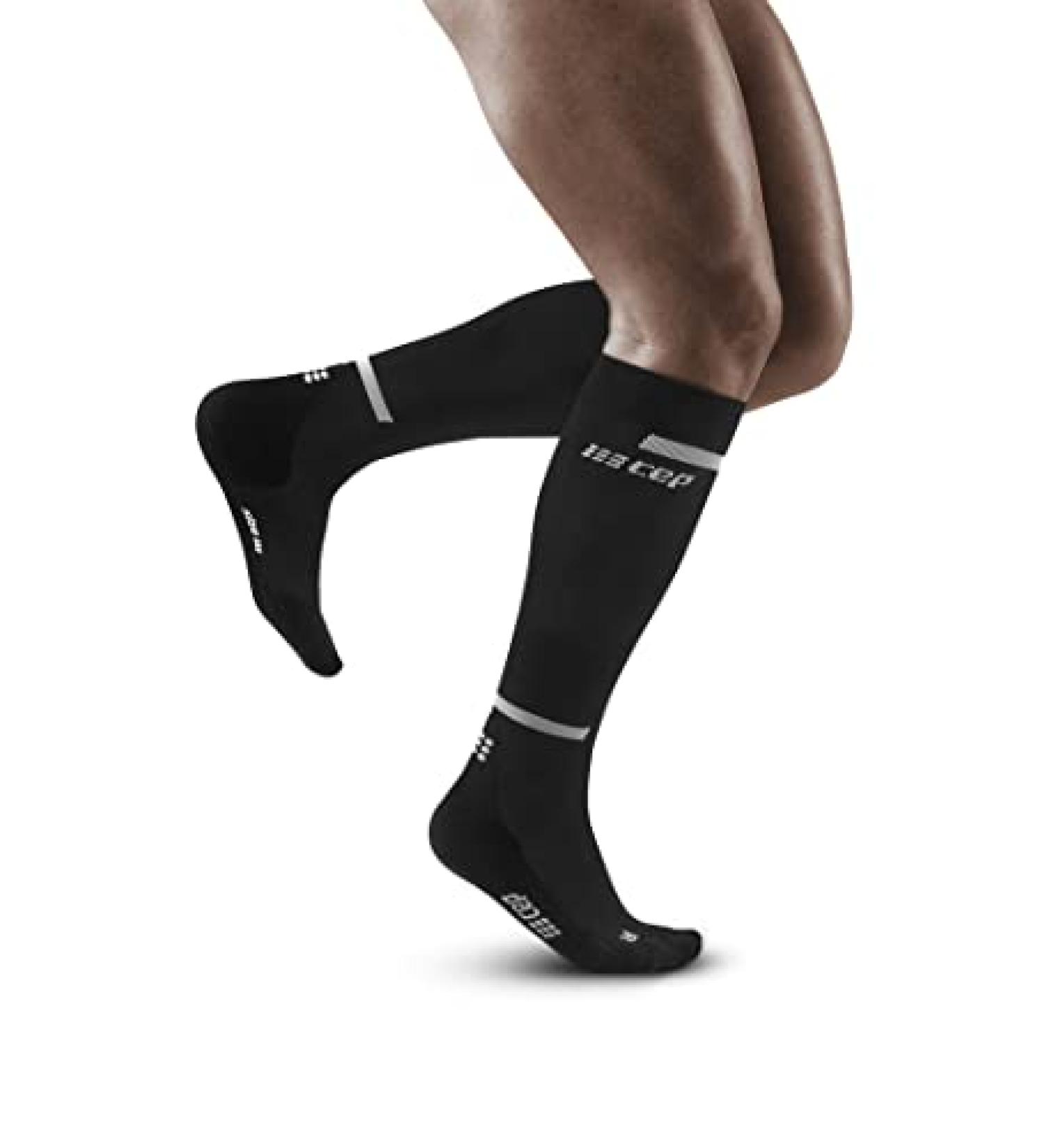 CEP Men's Tall Running Compression 4.0 - Black | Athletic Long Socks for Performance - Buy Online on GoSupps.com