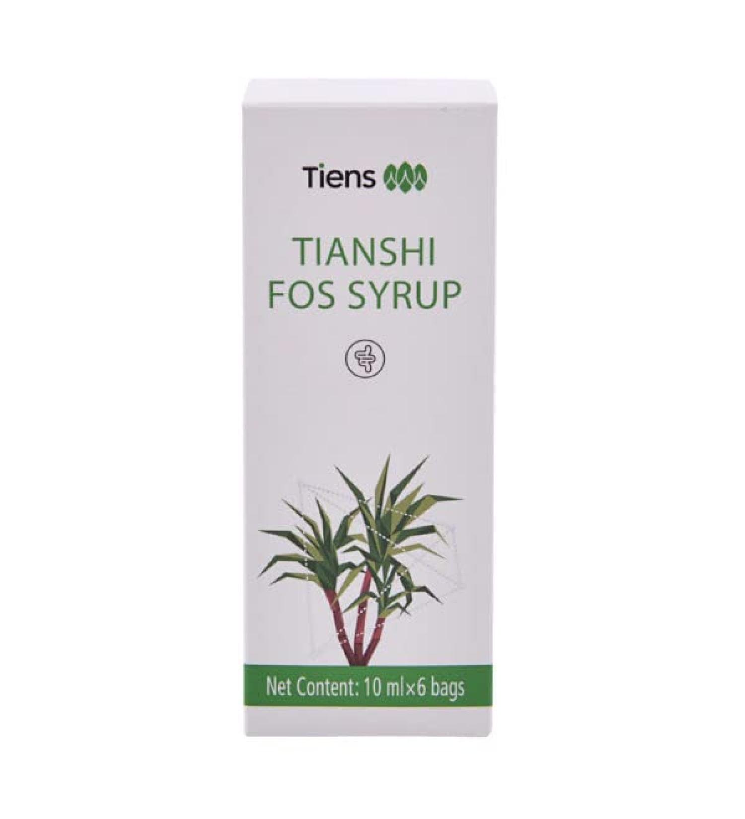 Buy Tiens FOS Syrup - Premium Fructooligosaccharides for Digestive Health | 6 Sachets x 10ml - Gut Health Support International Shipping - Buy Online on GoSupps.com