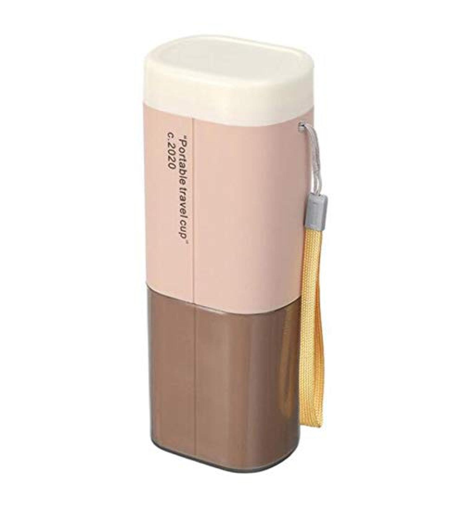 Eduuyvee toothbrush storage box travel washing cup caricature creativity suitable for children to use toothbrush cup pink