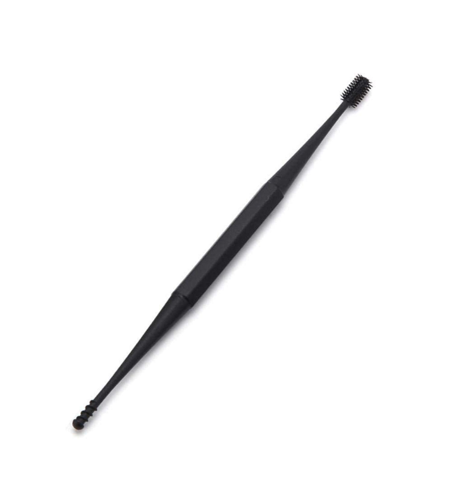 Silicone Double-Ended Earpick | Ear Wax Remover Tool | Gentle Ear Cleaning | Black - Buy Online on GoSupps.com
