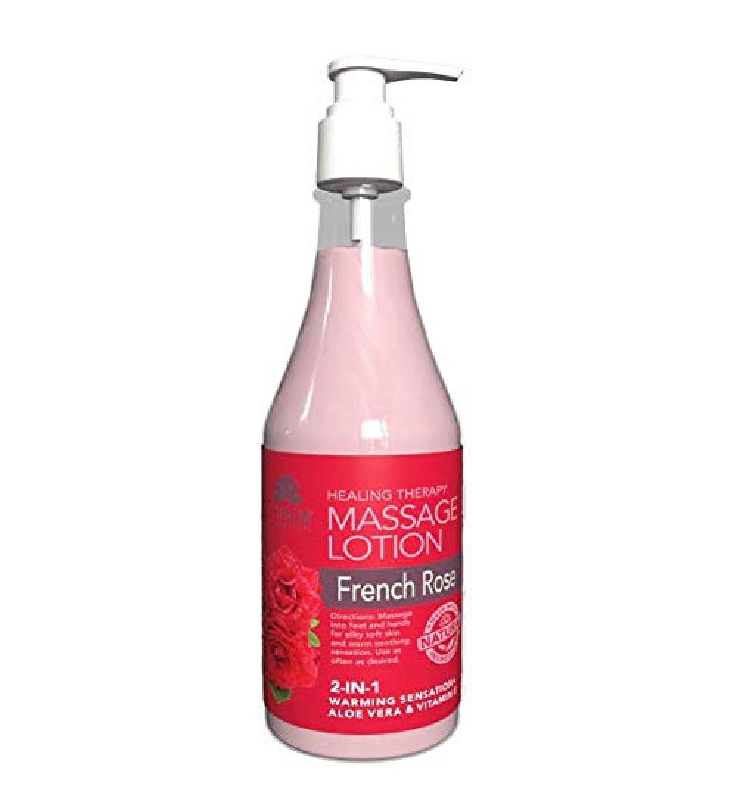 La Palm Massage Lotion French Rose 8oz