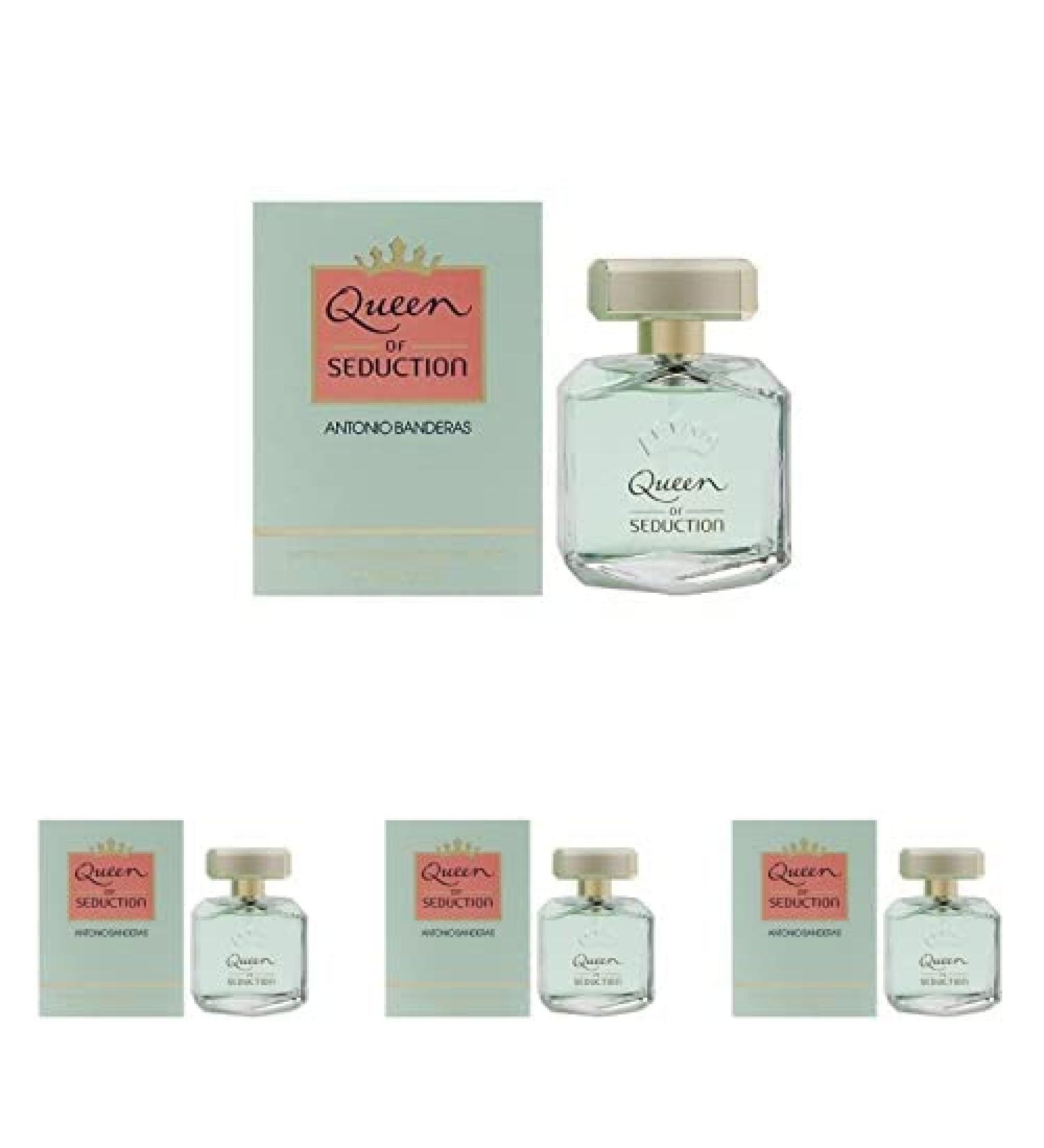 Antonio Banderas Queen Of Seduction 2.7 oz Eau De Toilette Spray For Women (Pack of 4) Floral Raspberry Cedar 13.8x9x4.3 Inch (Pack of 4) - Buy Online on GoSupps.com