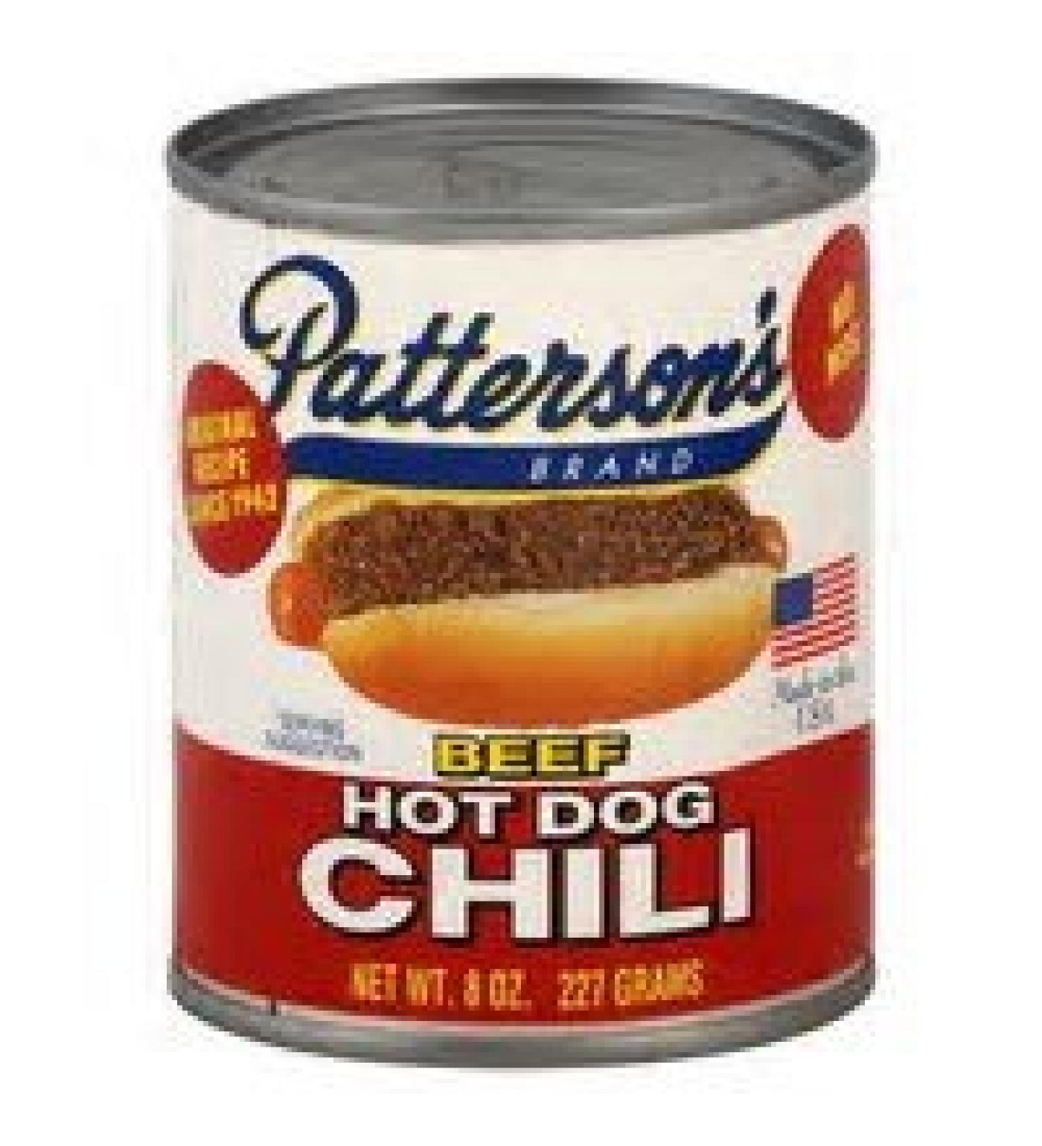 Hot Dog Chili By Pattersons - Original Recipe Since 1942 - Great on Hamburgers Too