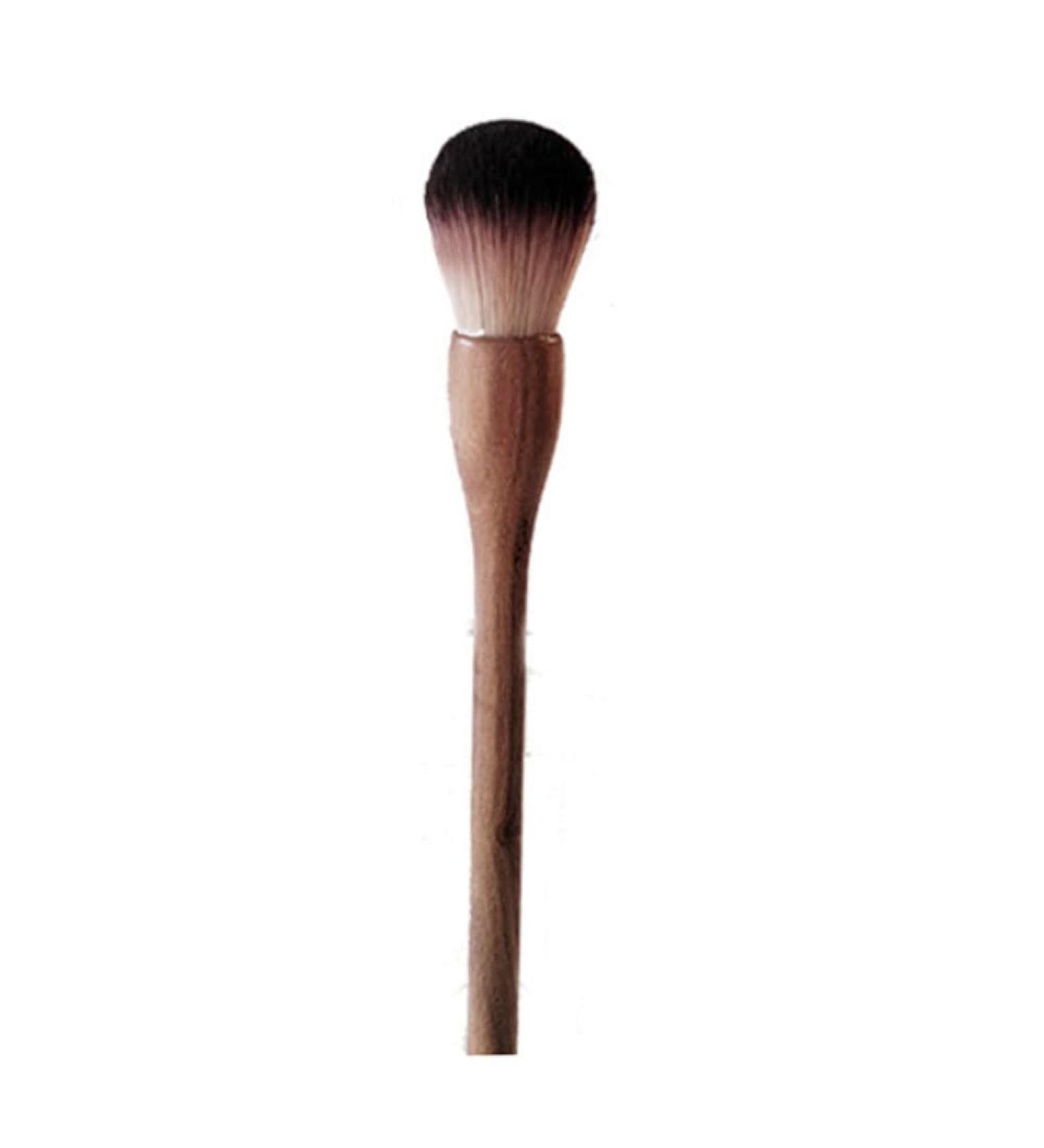 Buy Long Advanced Makeup Tools - Walnut Handle Kabuki Blusher Brush | Soft Fiber Elliptical Design | International Shipping Available - Buy Online on GoSupps.com