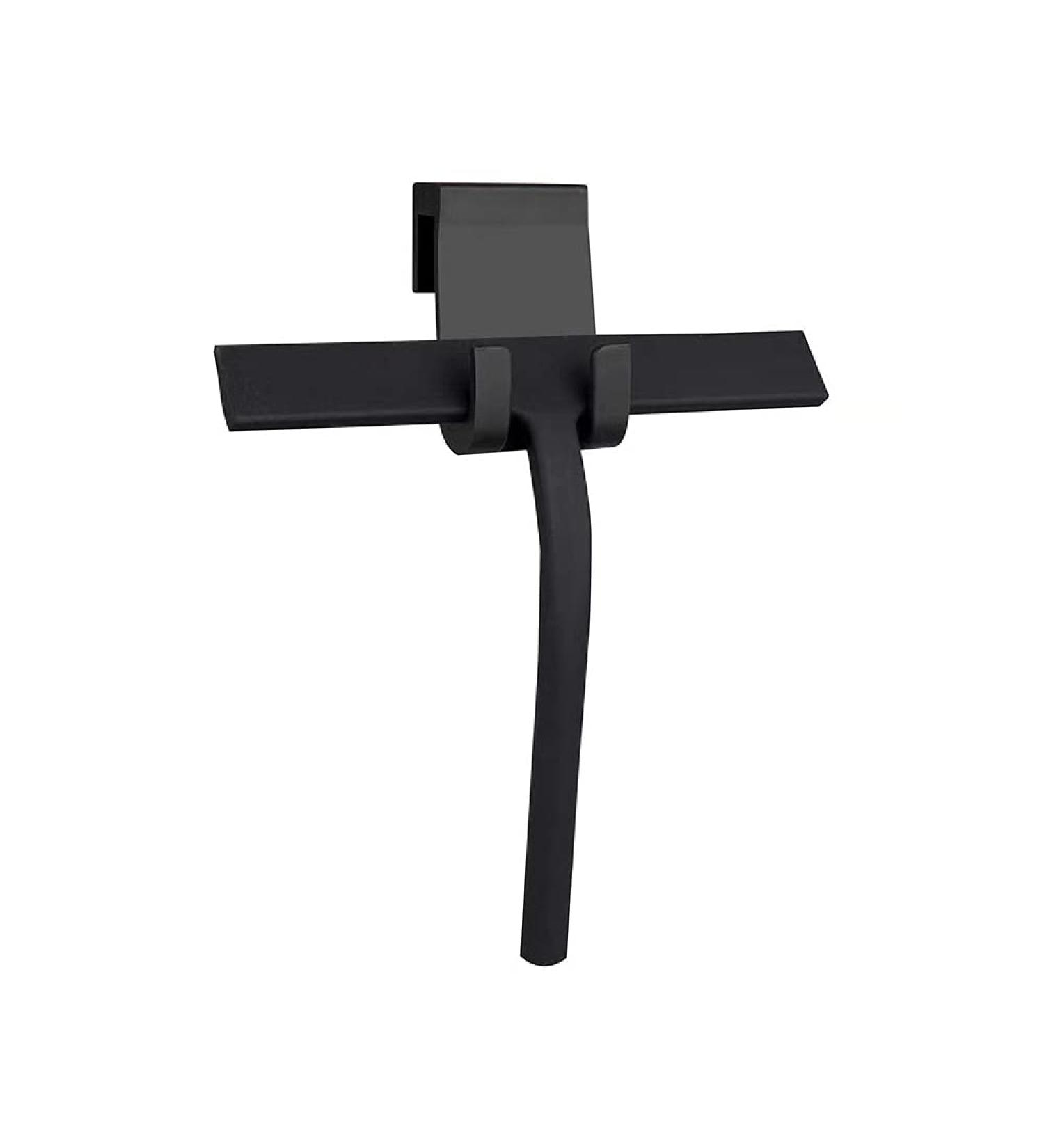FEAWUS 9inch Shower Squeegees Black Squeegees for Glass Doors Bathroom Window Squeegee Silicone Shower Squeegee with Hook - Buy Online on GoSupps.com