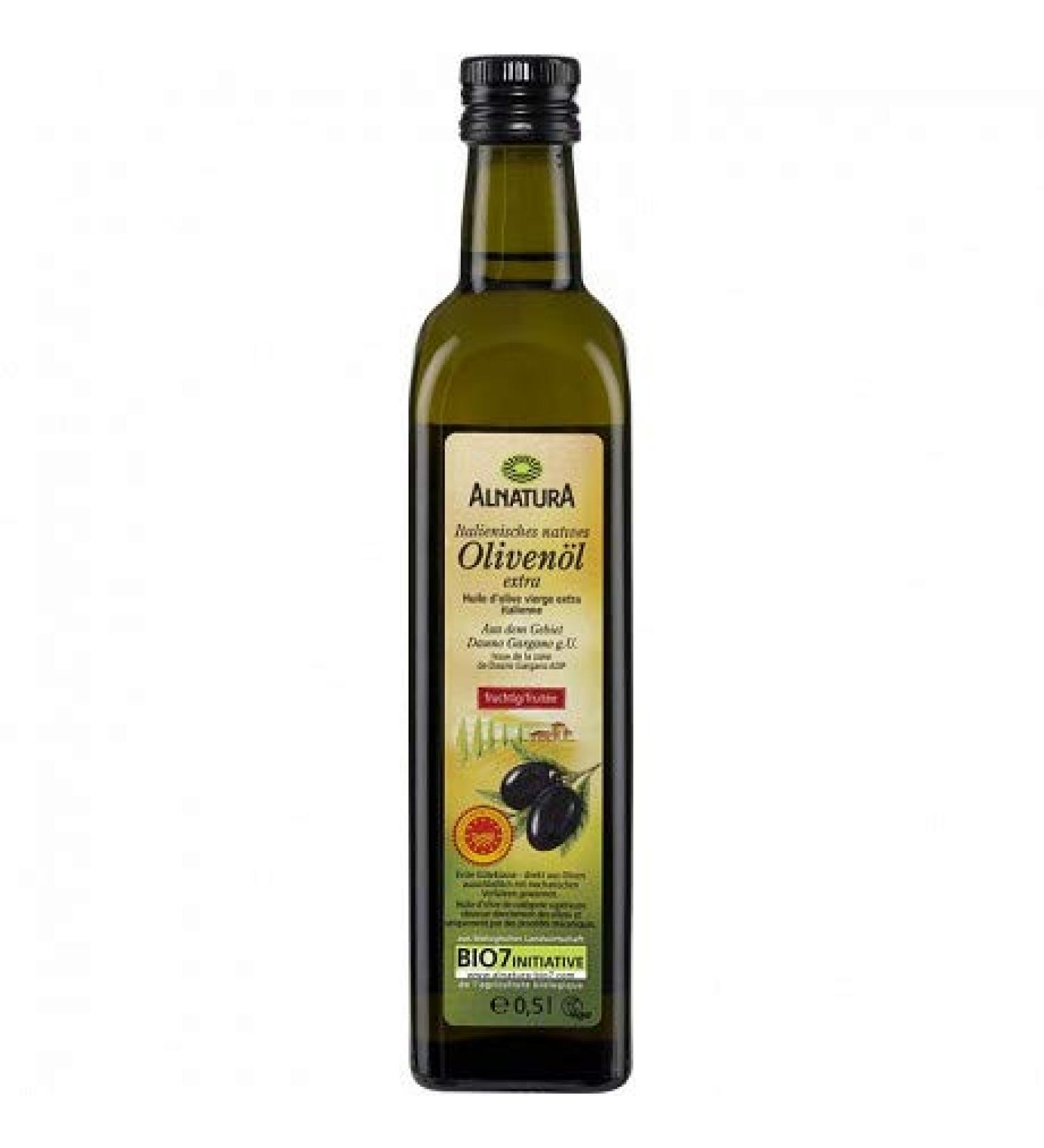 Alnatura - Extra Italian Virgin Olive Oil 500 ml - Pack of 3 - Sold as a Set
