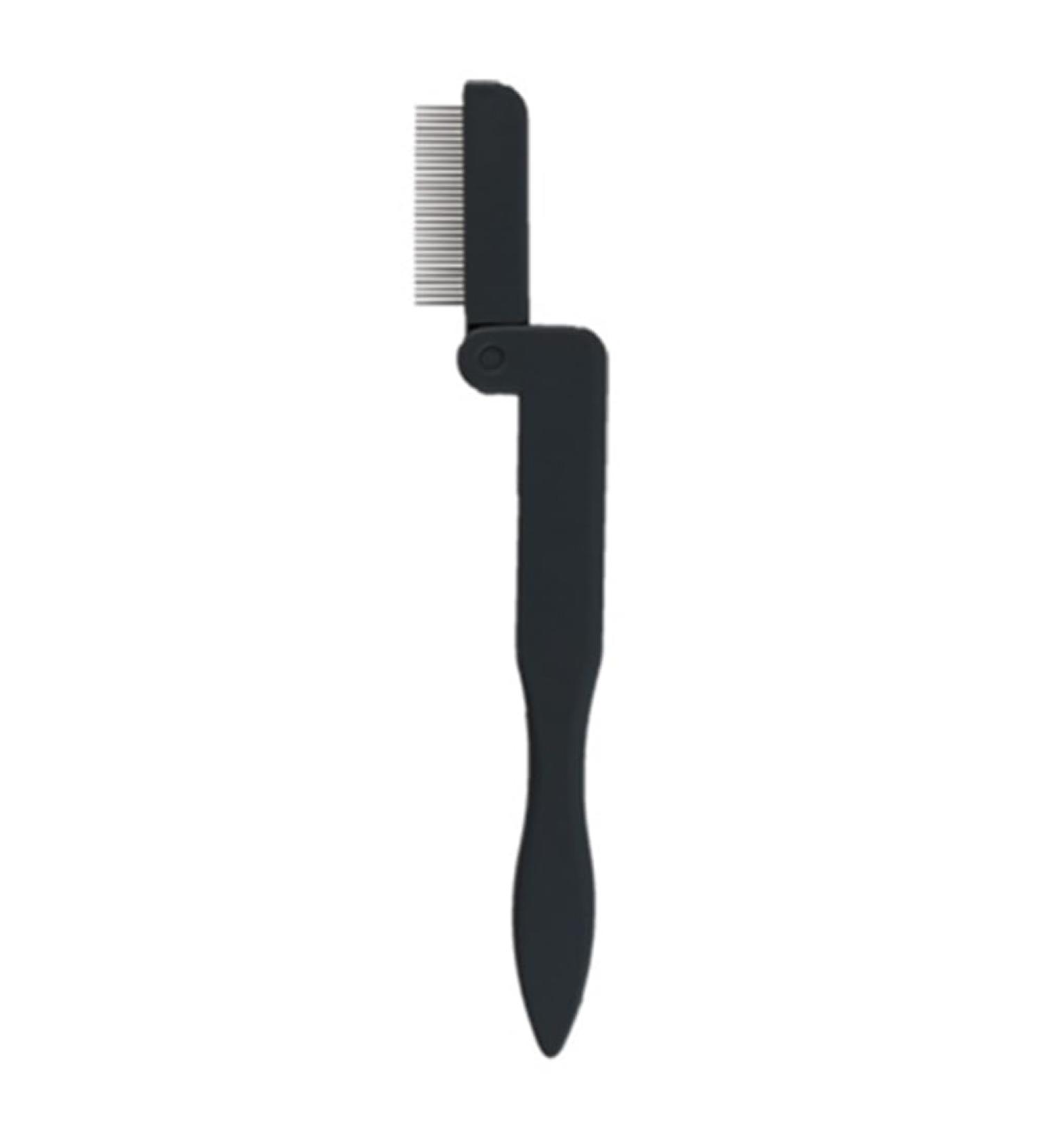Aiweijia Folding Eyelash Comb eyelash separator tool eyebrow comb Eyebrow Mascara Brush Lash Comb Makeup Brush for Women & Girls Beauty Accessory Black - Buy Online on GoSupps.com