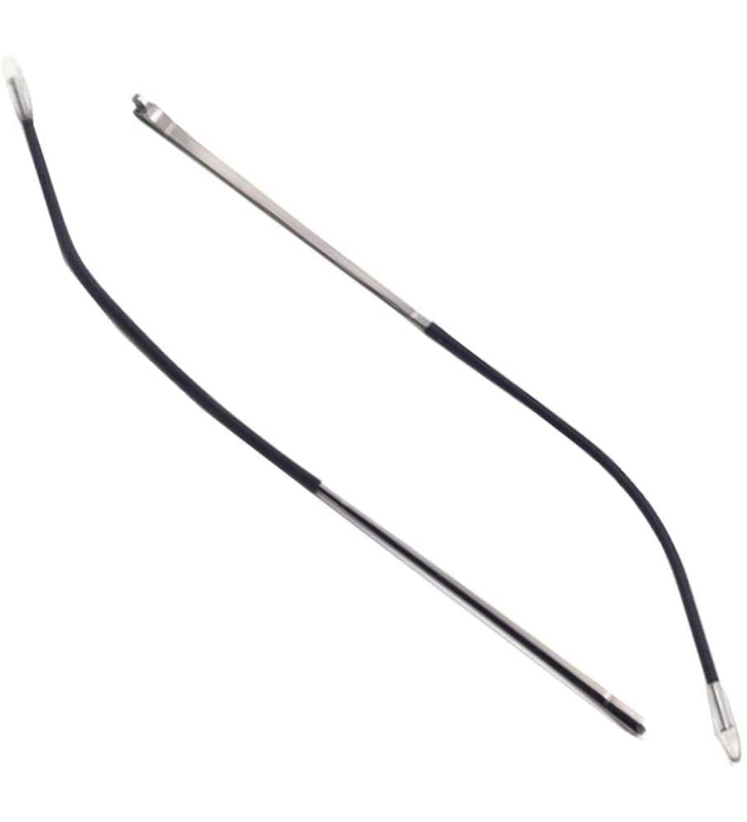 DookAa Eyeglass Temples Eyeglass Temples Eyeglass Temples 1 Pair of Eyeglass Replacement Temples for Eyeglass Temples with Thin Metal Frame Silver