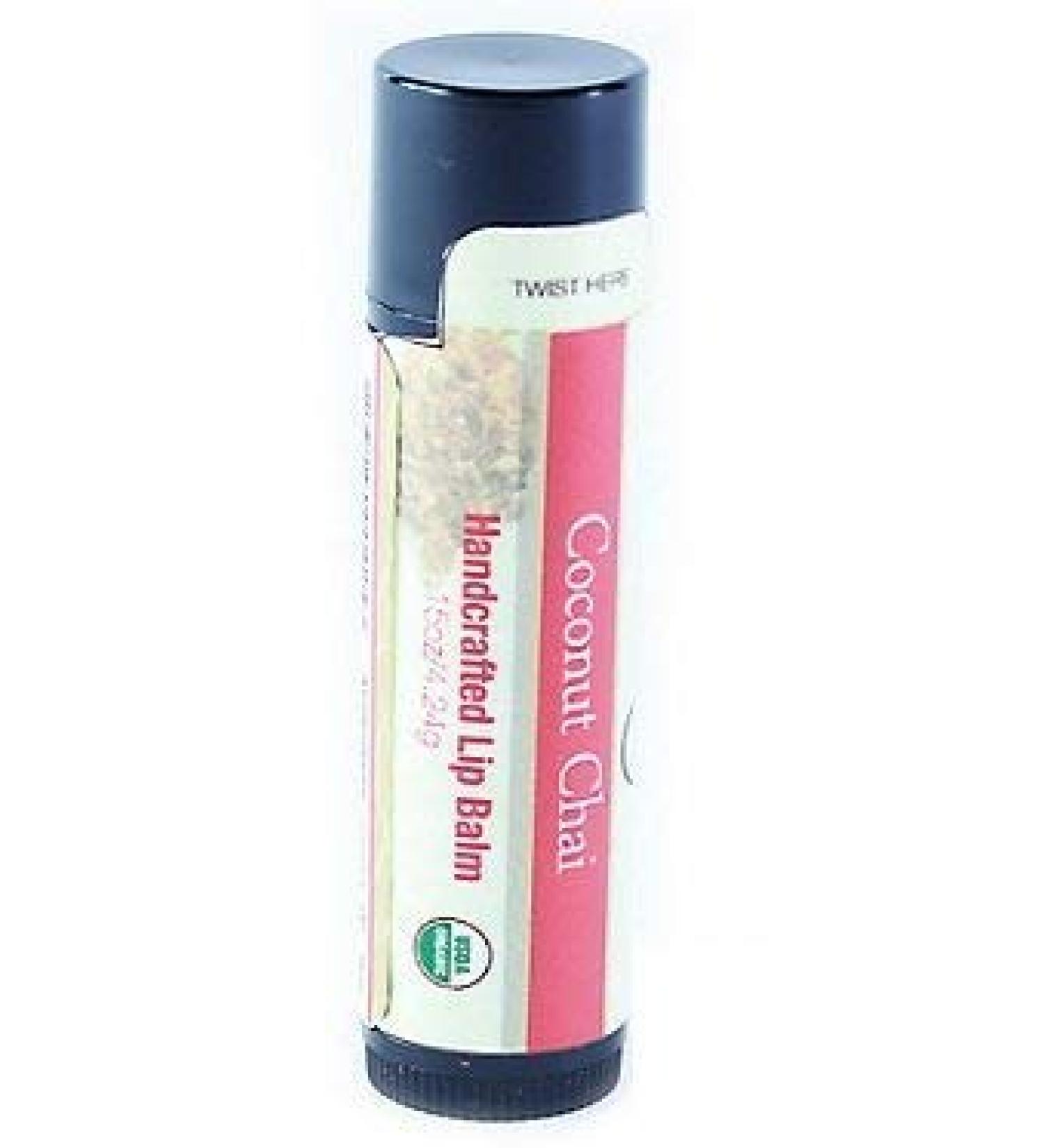 Lip Balm (USDA Organic) Coconut Chai Moisturizing Coconut Oil and Shea Butter  - Buy Online on GoSupps.com