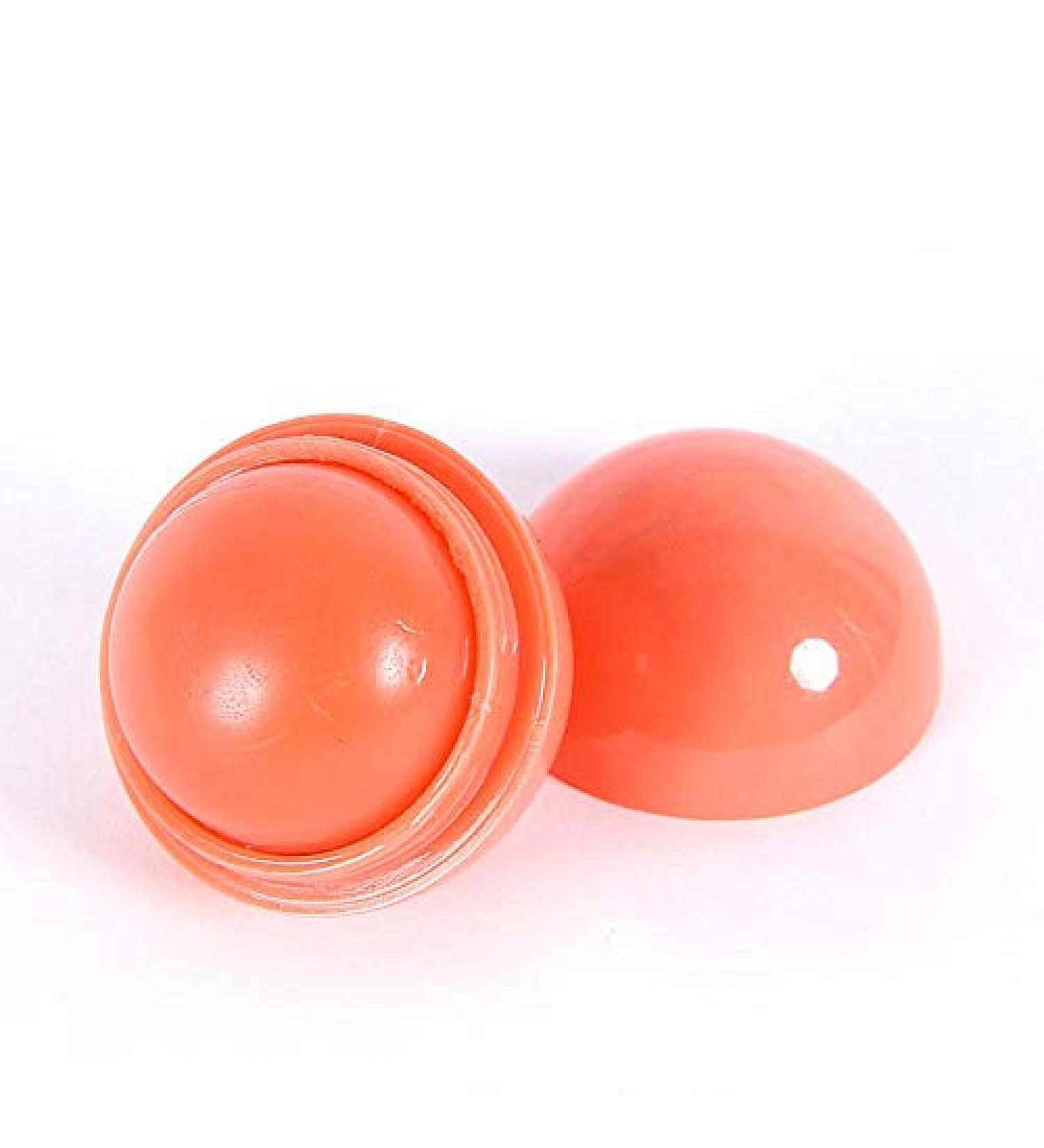 NIDONE Moisturizing Lip Balm Moisturizing Lip Balm with Vitamin E Fruit Scented Lip Care Product Moisturizing Sphere for Lips (Orange) - Buy Online on GoSupps.com