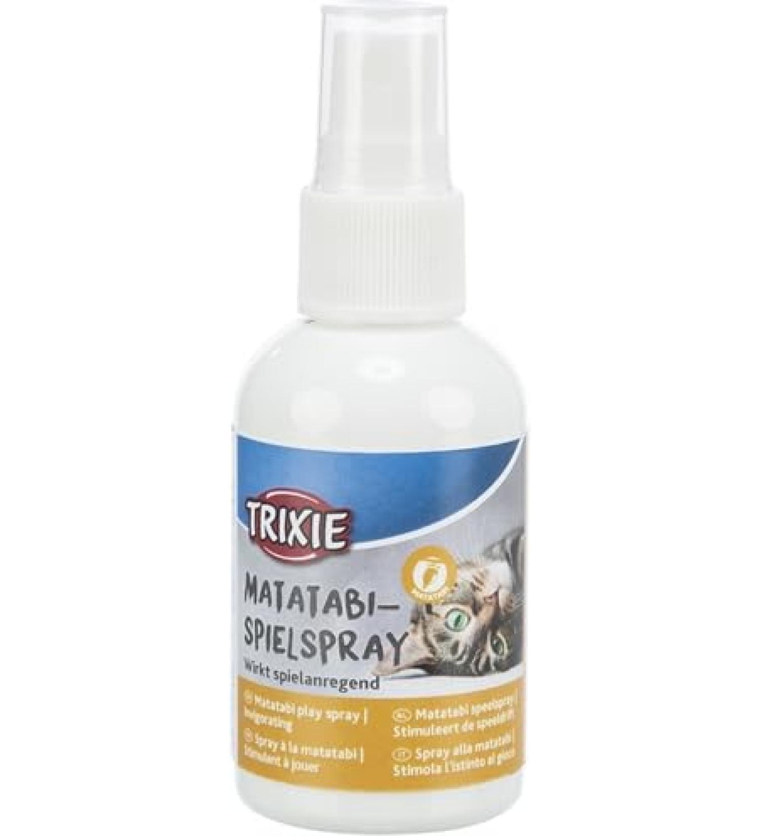 Trixie Matatabi cats play spray