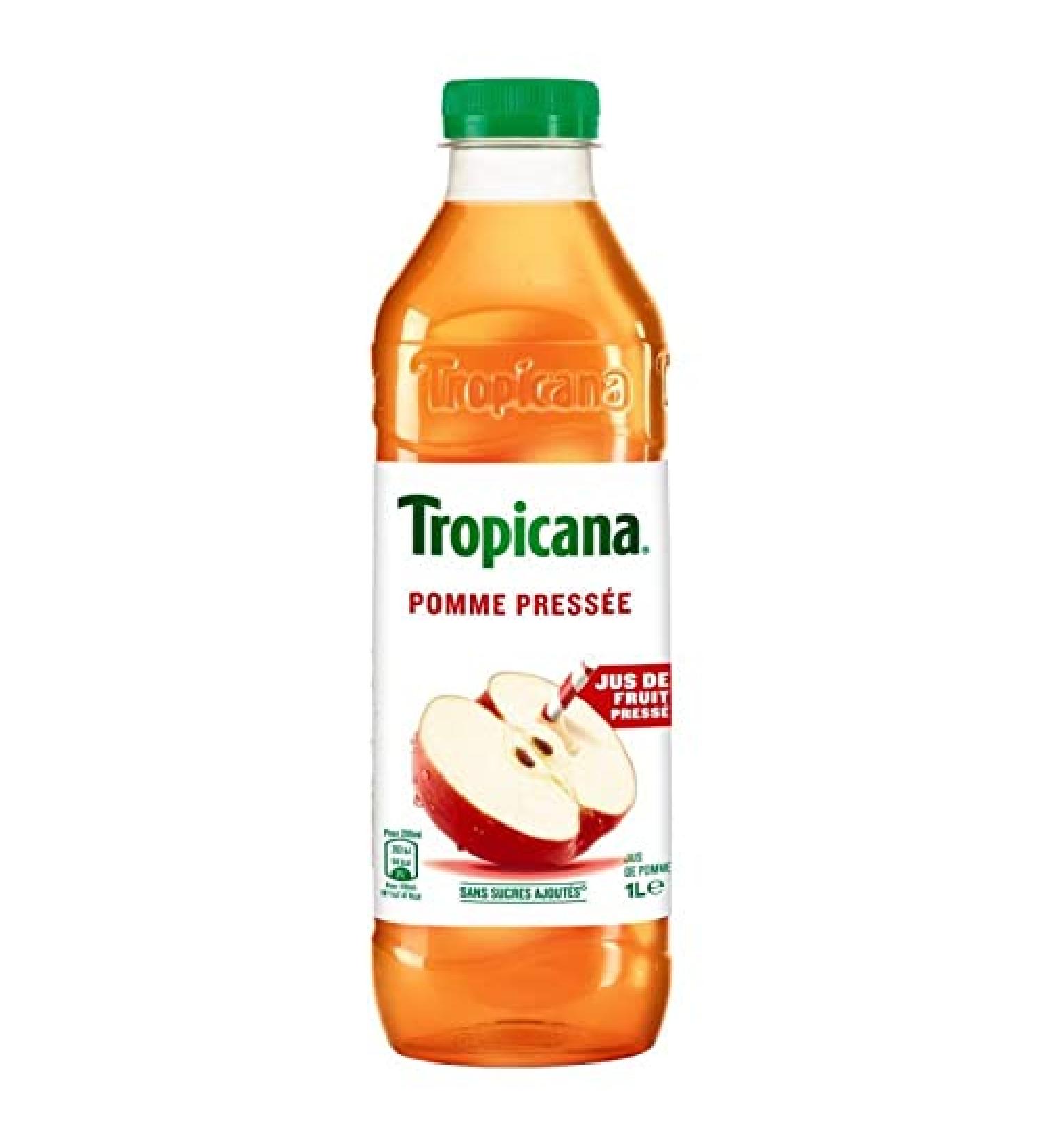 TROPICANA - Pure Premium Pressed Apple 1L - Pack of 4 - Special Offer - Buy Online on GoSupps.com