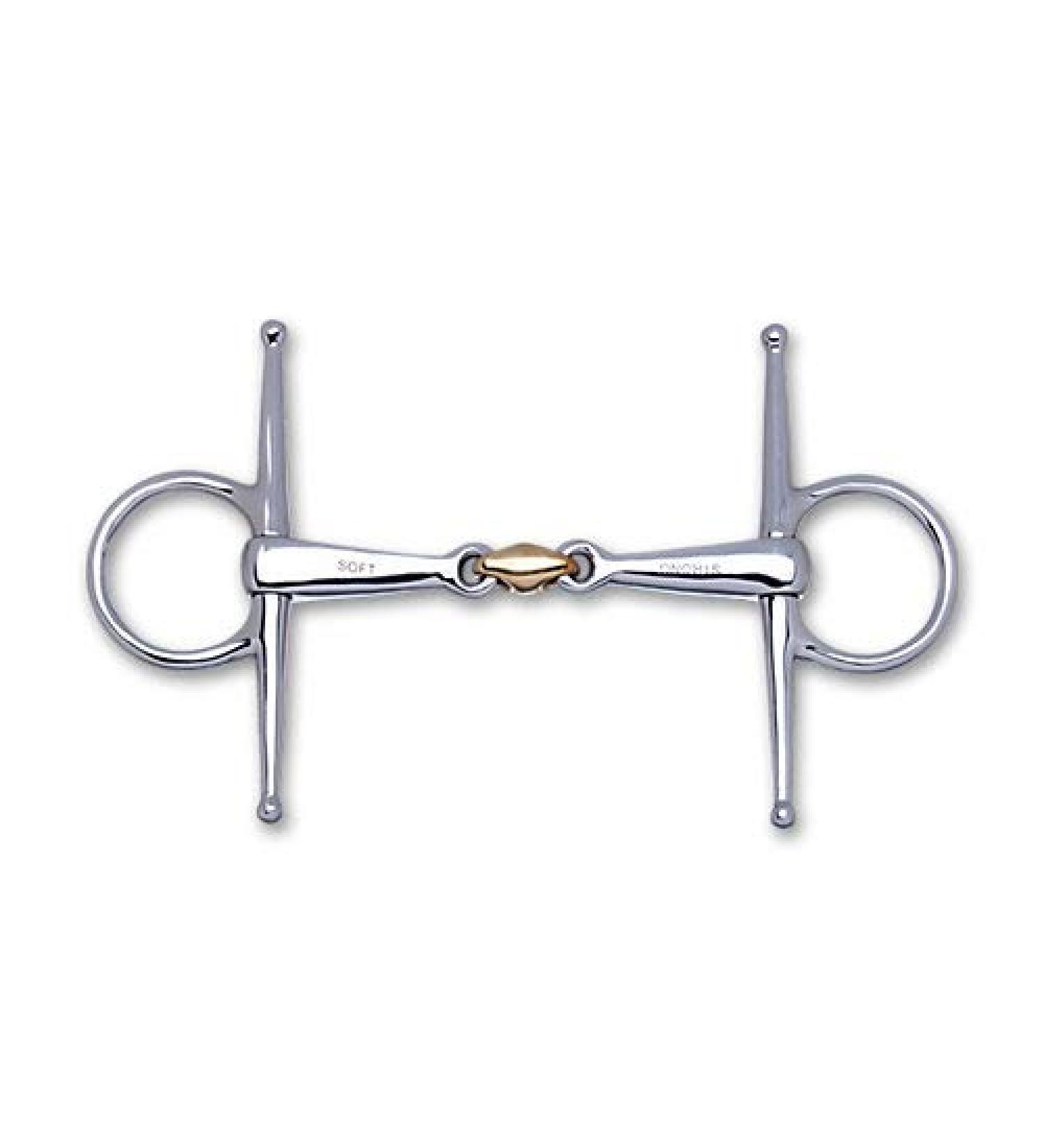 St bben bit 2273 Full Cheek Snaffle 2 in 1 14.5 cm - 16 mm - Sweet Copper middle piece