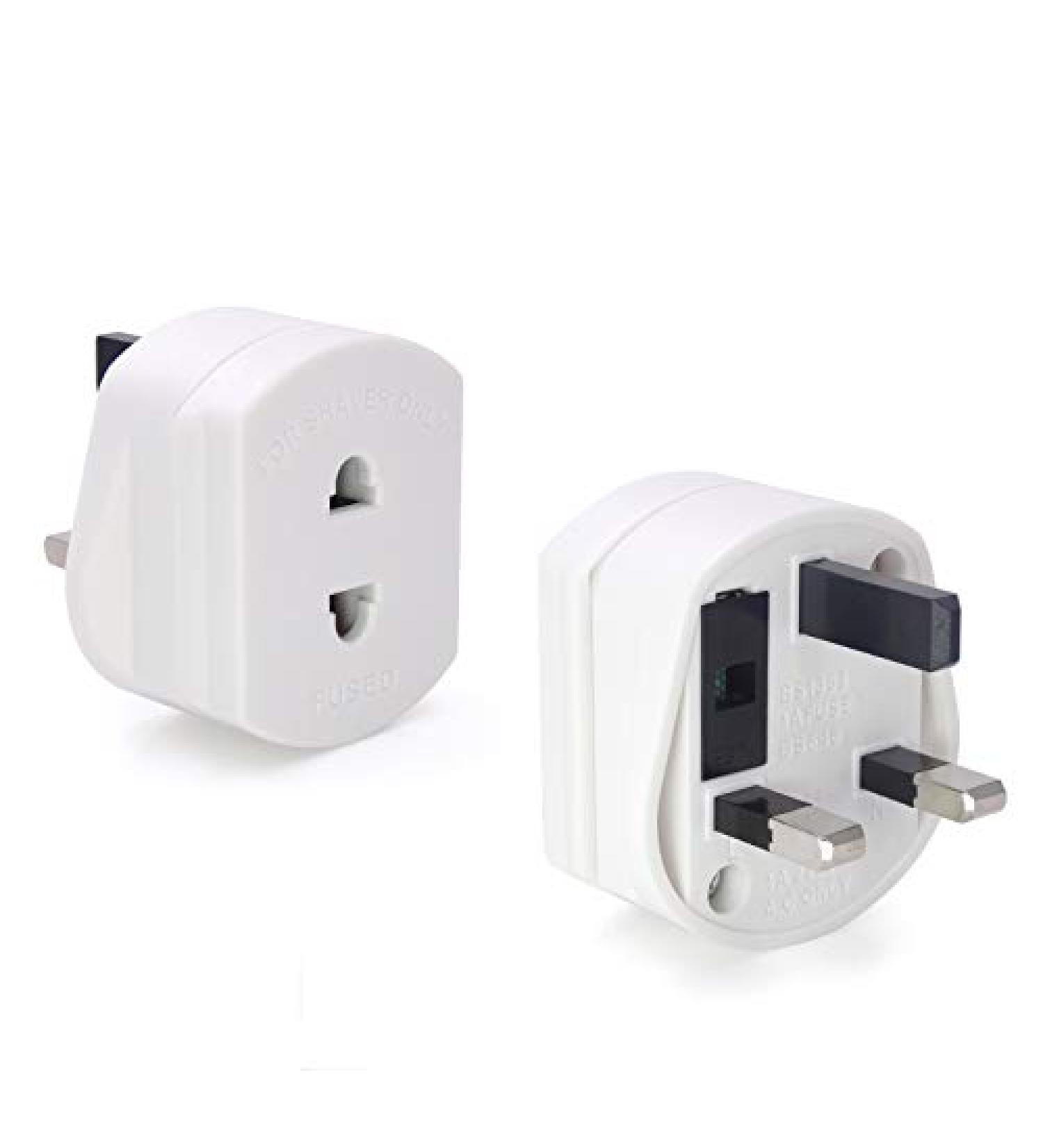 WSNDY 1 Pc Heavy Duty UK 1A Electric Shaver/Toothbrush Adapter Plug - White - Buy Online on GoSupps.com