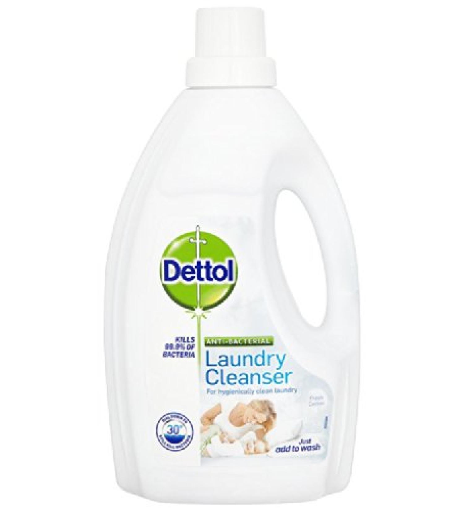 Dettol Antibacterial Laundry Cleanser Spring Fresh Cotton 1500ml - Buy Online on GoSupps.com