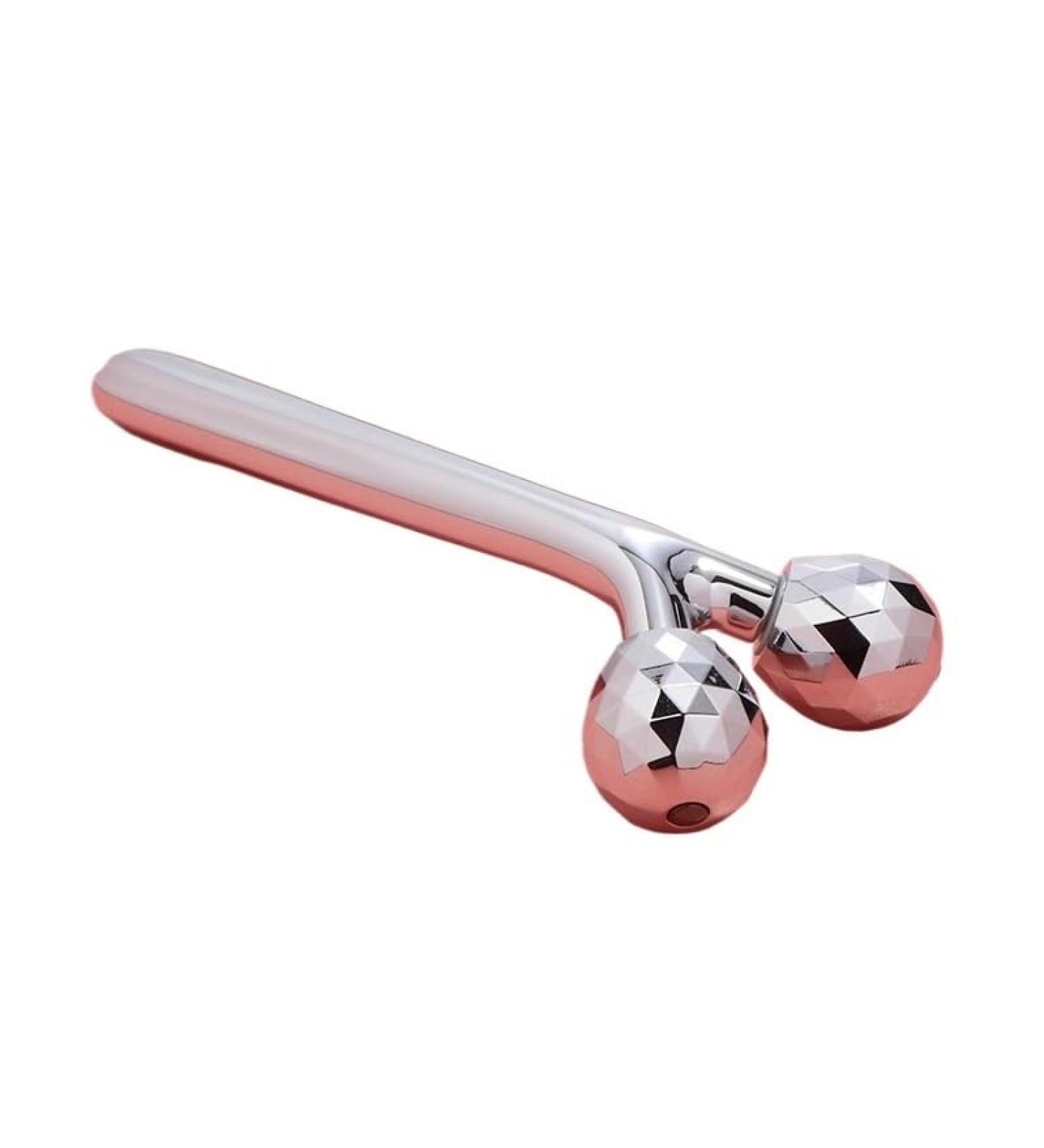 Shop 3D Roller Ball Face Massage Wand | V-Face God Kinn Metal & Plastic - Gold & Silver Options - Buy Online on GoSupps.com