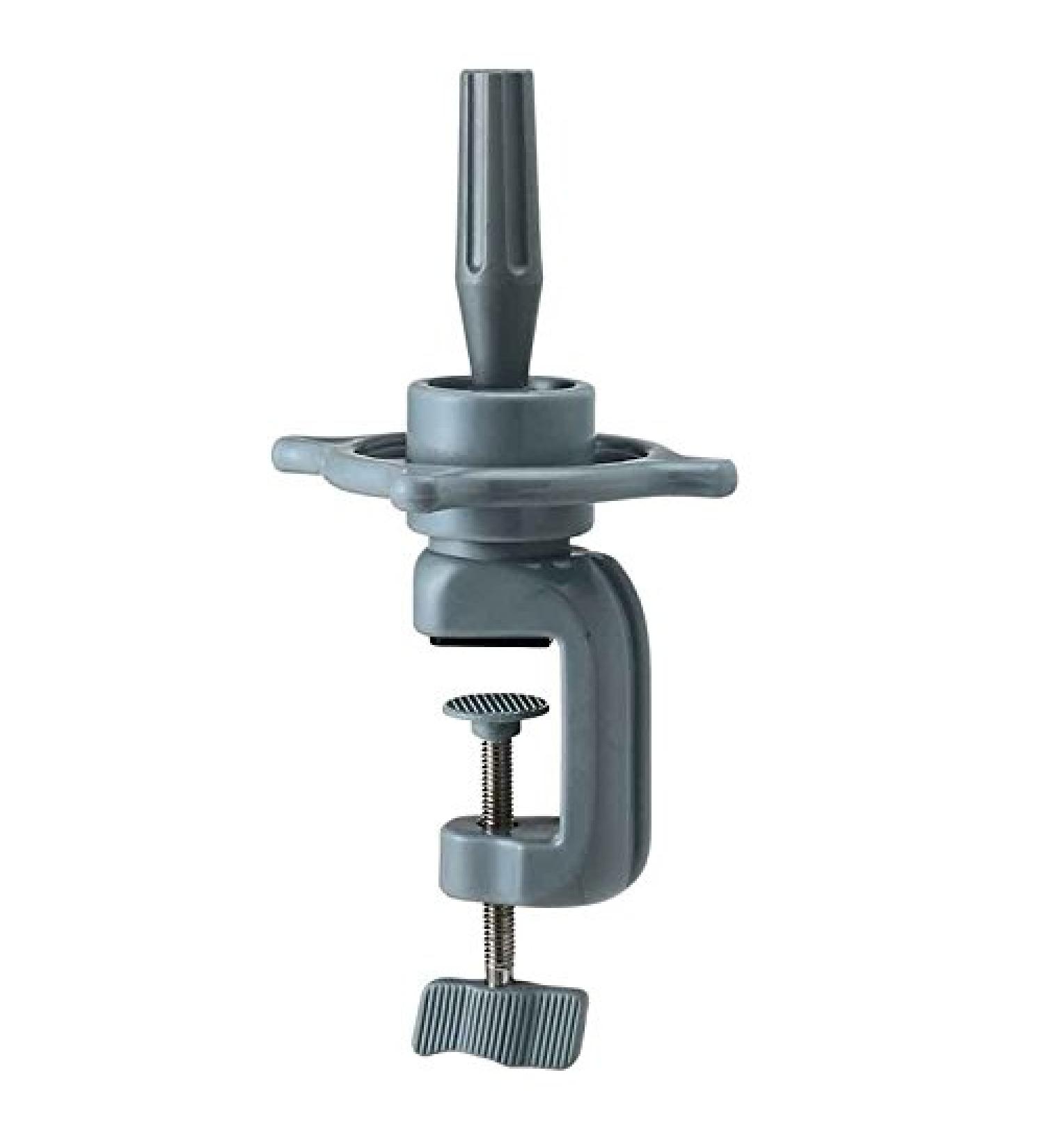 Hairforce training head holder plastic grey with large handwheel