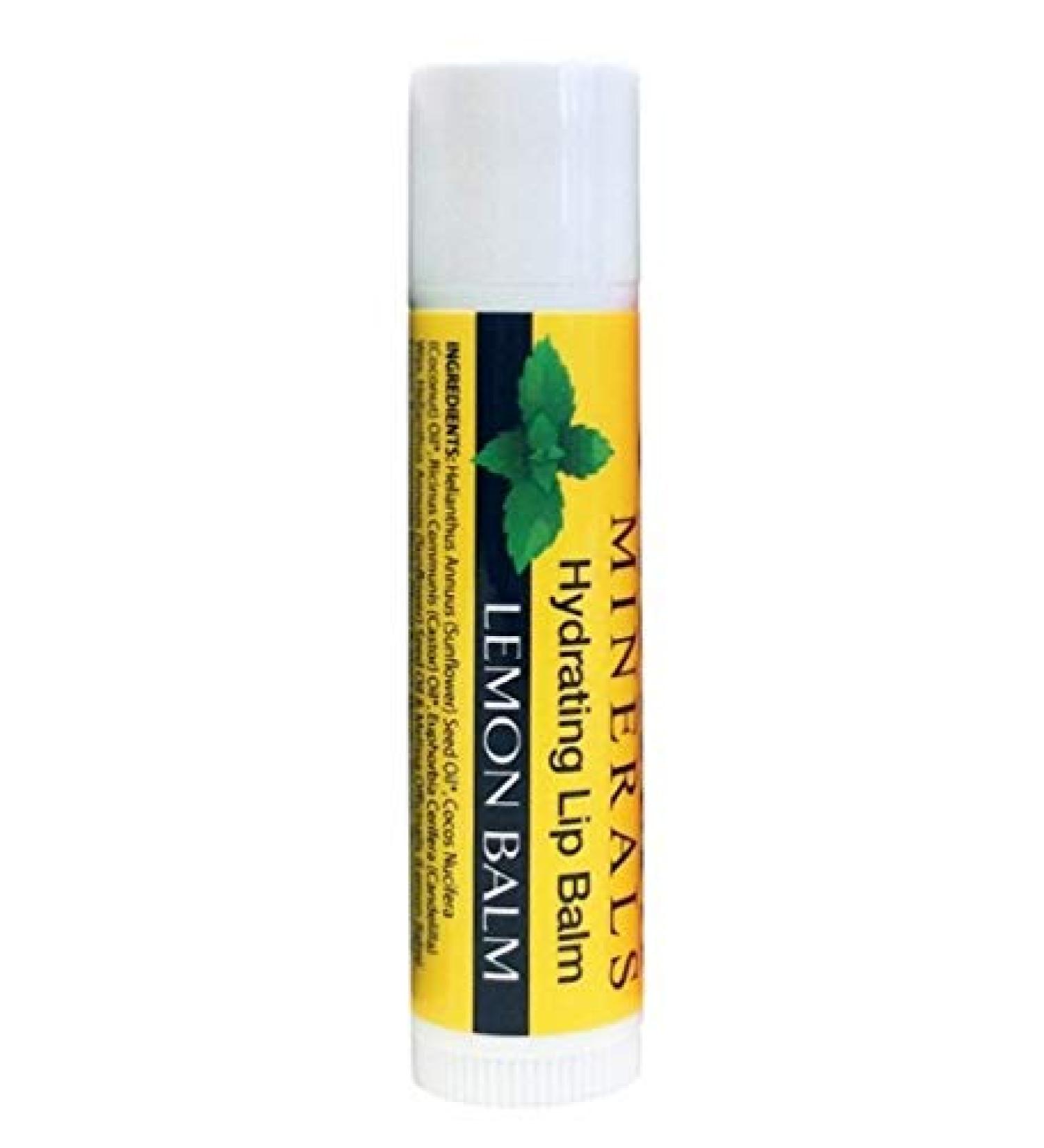 Minerals Lip Balm Lemon Balm Zion Health .15 oz Tube