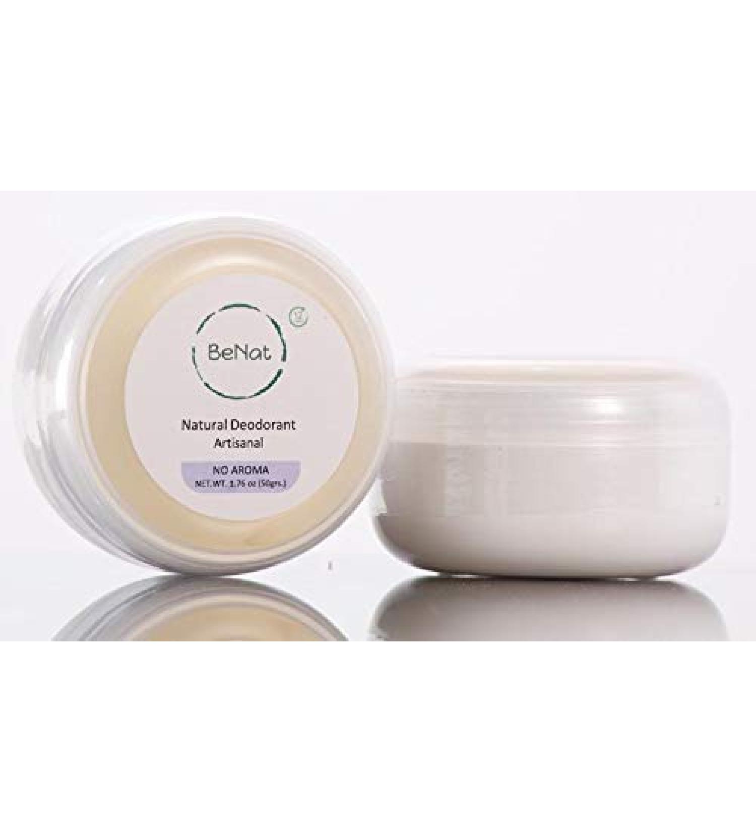 BeNat. All-Natural Deodorant Cream. No- Aroma. Artisanal. Smooth Simple Safe and Effective. No Essential Oils. 12hrs Odor Protection w/Ingredients you can Pronounce! For All-Family No Aroma - Buy Online on GoSupps.com