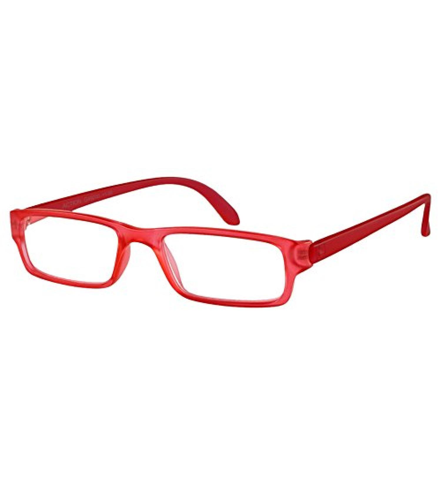 I Need You Reading Glasses Action - Diopters: +4.00 Red-Matt