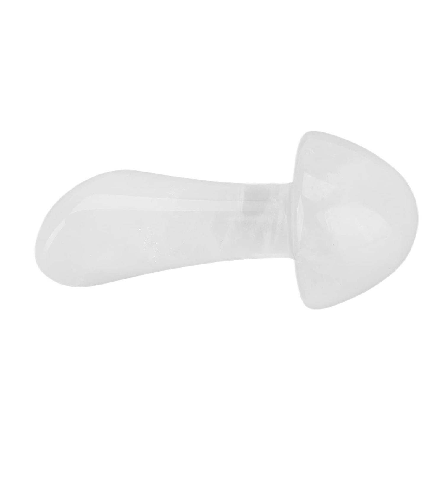 Gua Sha Massage Stones with Mushrooms Skin Care Blood Circulation Professional Mushroom Shoulder Massager for Women (White) - Buy Online on GoSupps.com