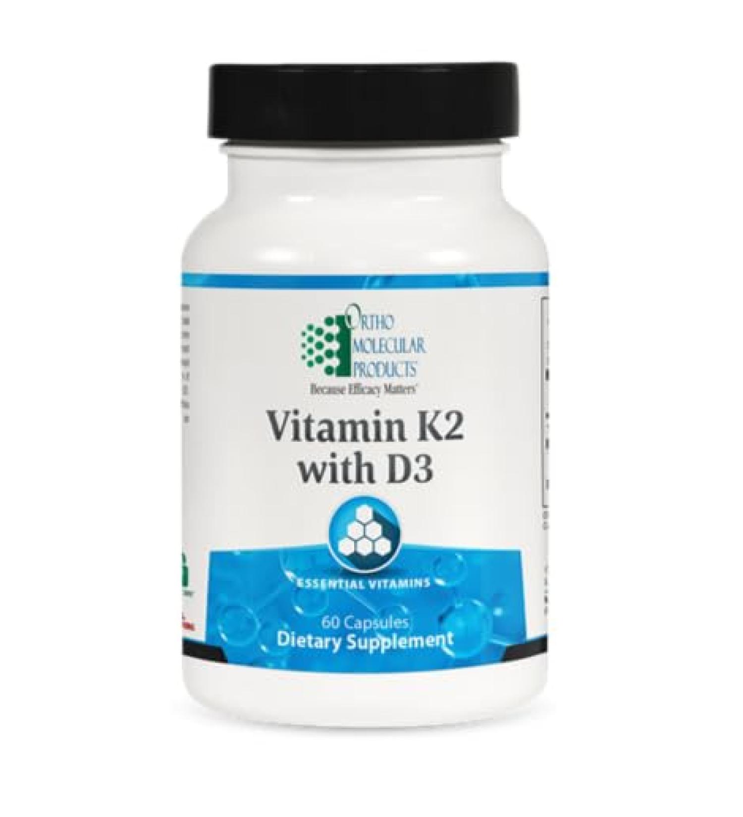Ortho Molecular Vitamin K2 with D3-60 Capsules