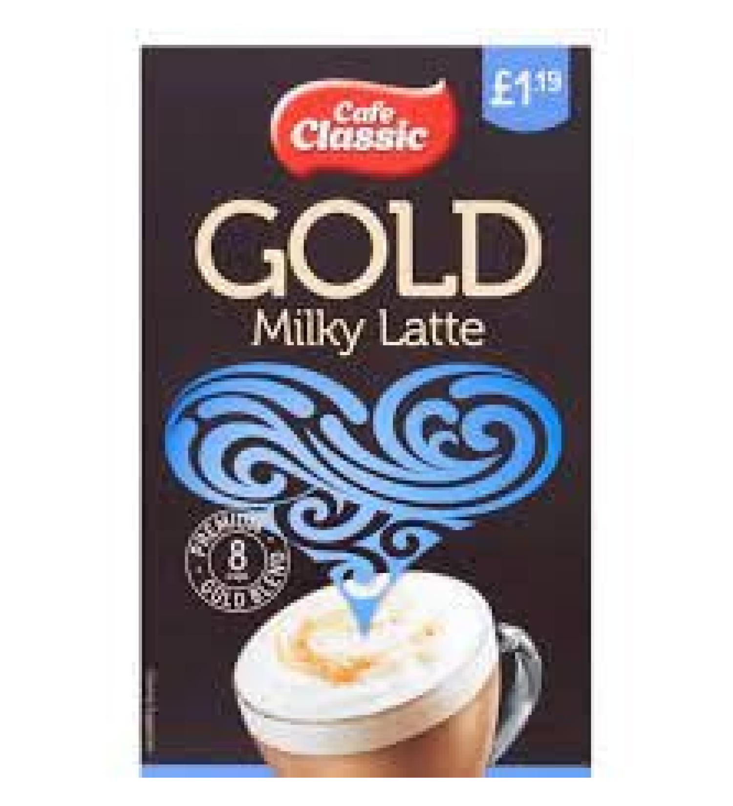 Cafe Classic Latte Sachets - 12 Packs of 8 Sachets(14gm) | Rich and Milky Latte | Mess-Free Sachets | Premium Ingredients | Authentic Taste | Versatile Brewing - Buy Online on GoSupps.com