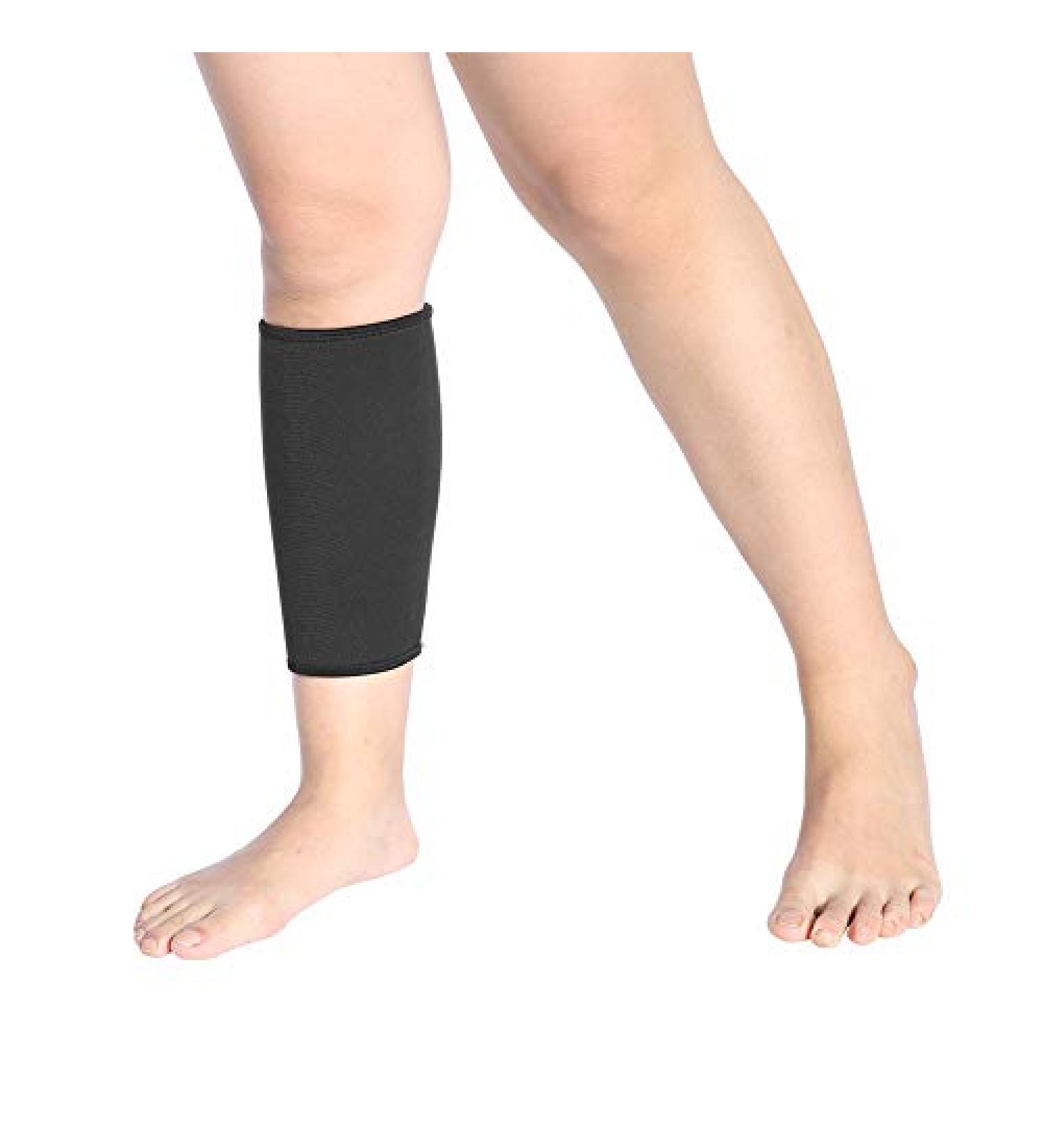 Wade Bandage: Premium Calf Compression Bandage for Muscle Tears Strains & Pain Relief - Unisex Elastic Support (Black) - Buy Online on GoSupps.com