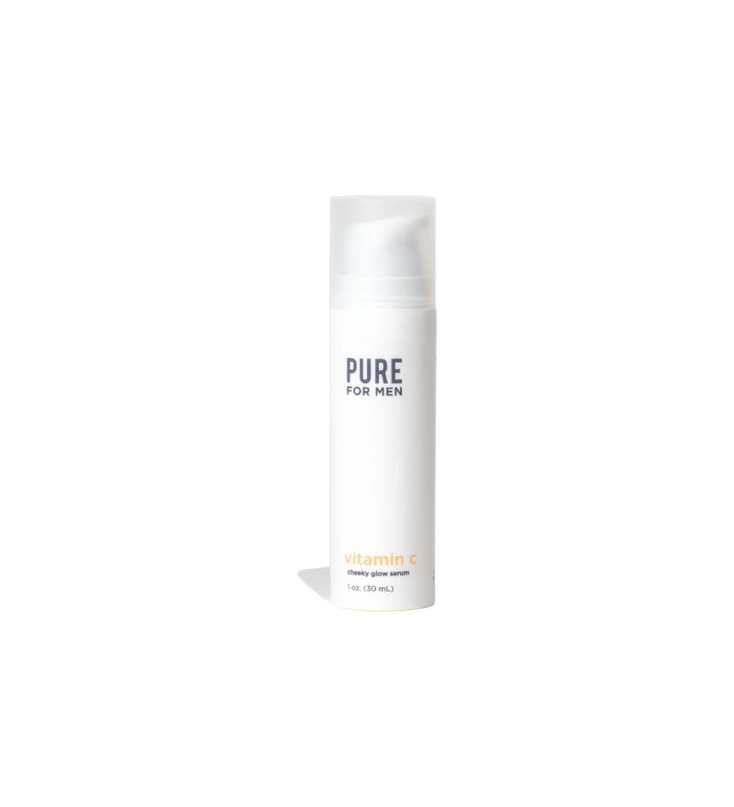 Pure For Men Gold Vitamin C Serum | Vegan & Hydrating | Nourishes & Brightens Skin with Essential Oils | 1 oz - Buy Online on GoSupps.com