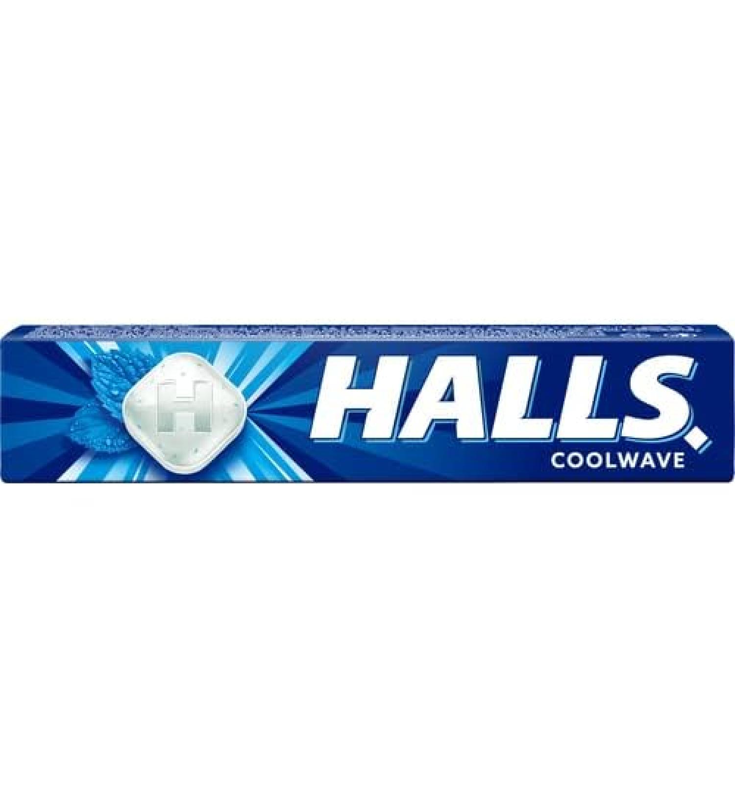 Menthol-Eucalyptus-Flavoured Halls Coolwave 33.5 g (Pack of 20) Delicious Sweets with A Soothing and Refreshing Liquid Centre Sold by Kidzbuzz - Buy Online on GoSupps.com