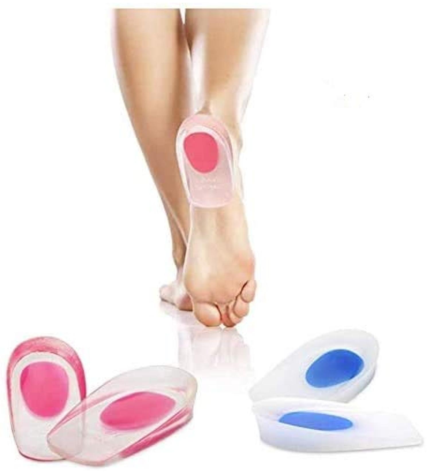 2 Pairs Gel Heel Cushion Heel Spur Achilles Tendon Support Pads Cushion For Heel Pads Plantar Fasciitis