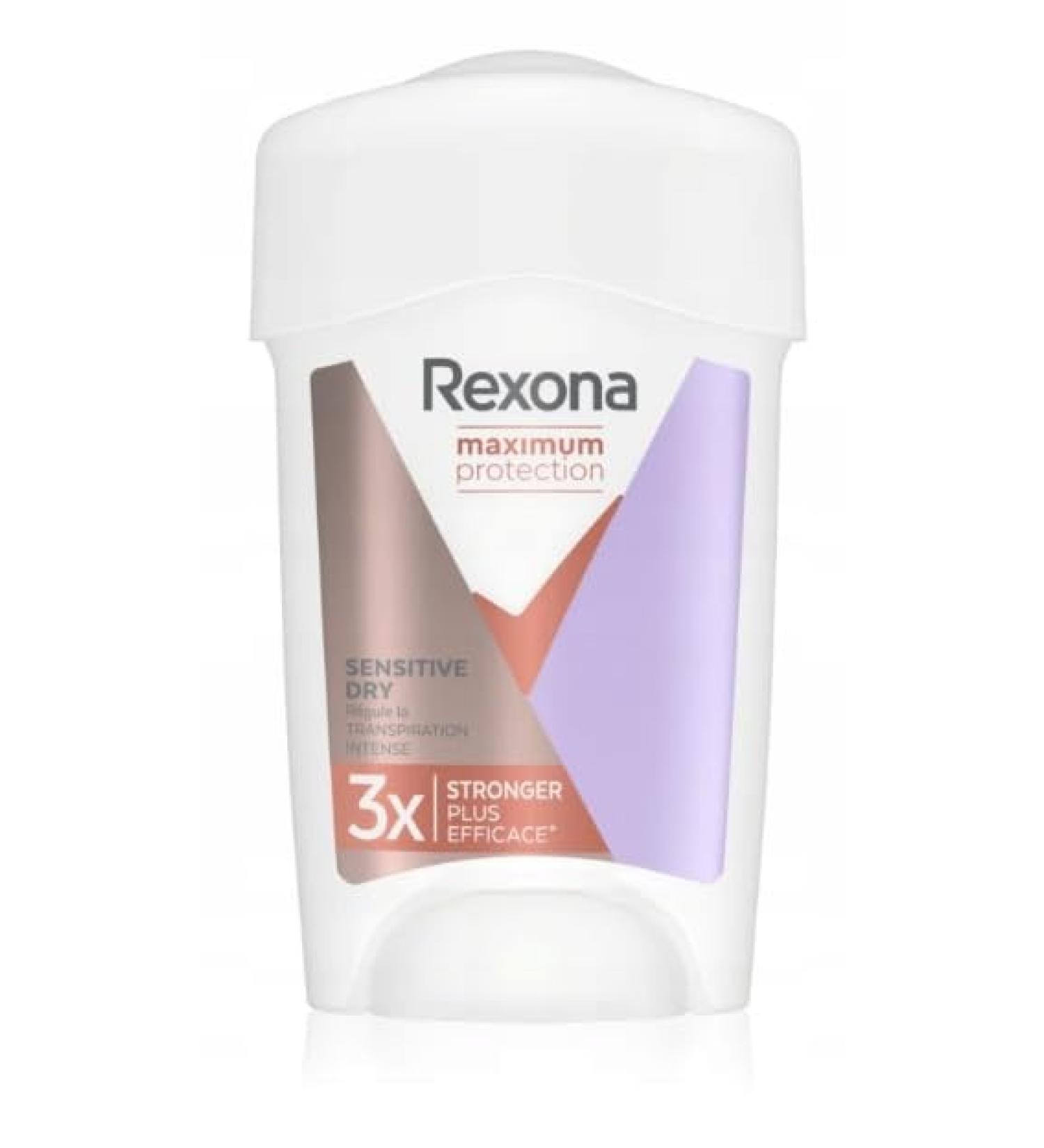Rexona Rexona Cream Deodorant for Women Maximum Protection Sensitive Dry 45 ml Pack of 6