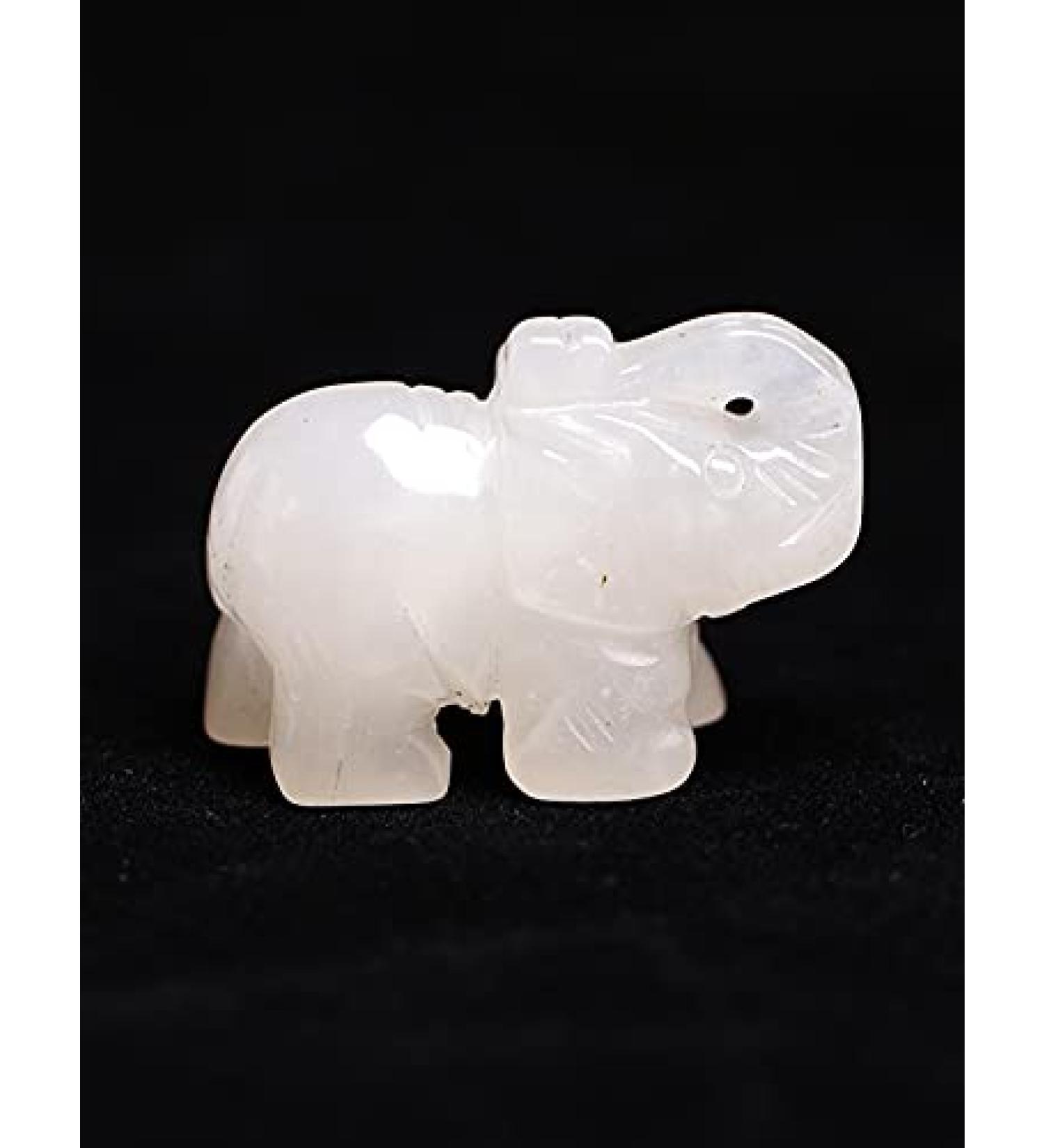Ouubuuy Bergkristall Elefanten Statue Elephant Gemstone Heilstein figures crystal elephant stone gemstone elephant figure crystals for healing