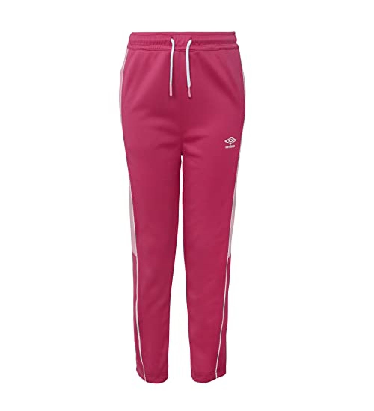 Umbro Girls Flashback Cropped Track Pant - Orchid Flower/Rosebloom XL - Buy Online on GoSupps.com