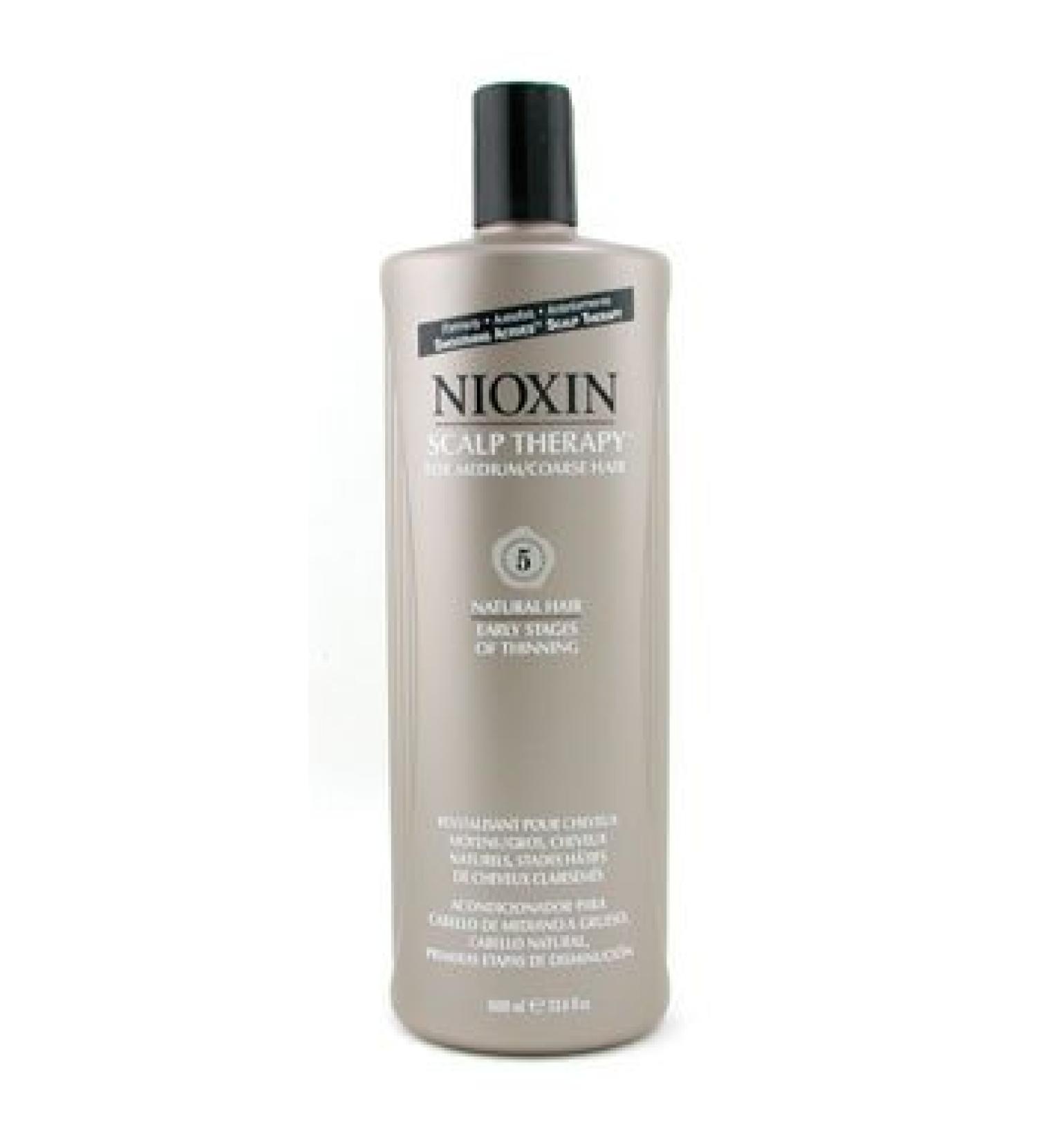 Nioxin System 5 scalp therapy for medium/coarse natural normal to thin looking hair 33.8 oz. by 47krate