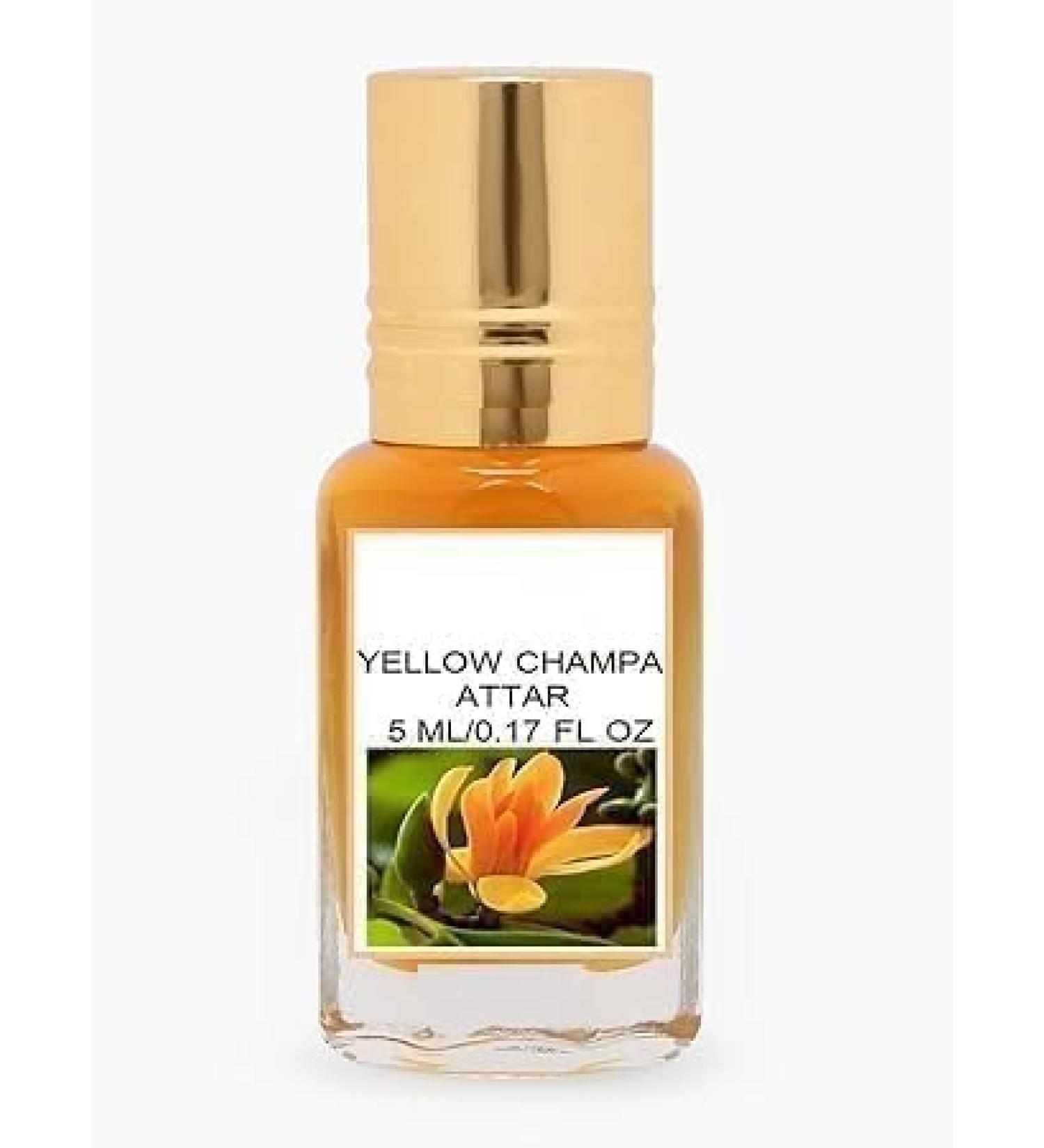 YUJI Fragrances Champa Yellow (Natural Itra/Attar/Perfume) for Men & Women