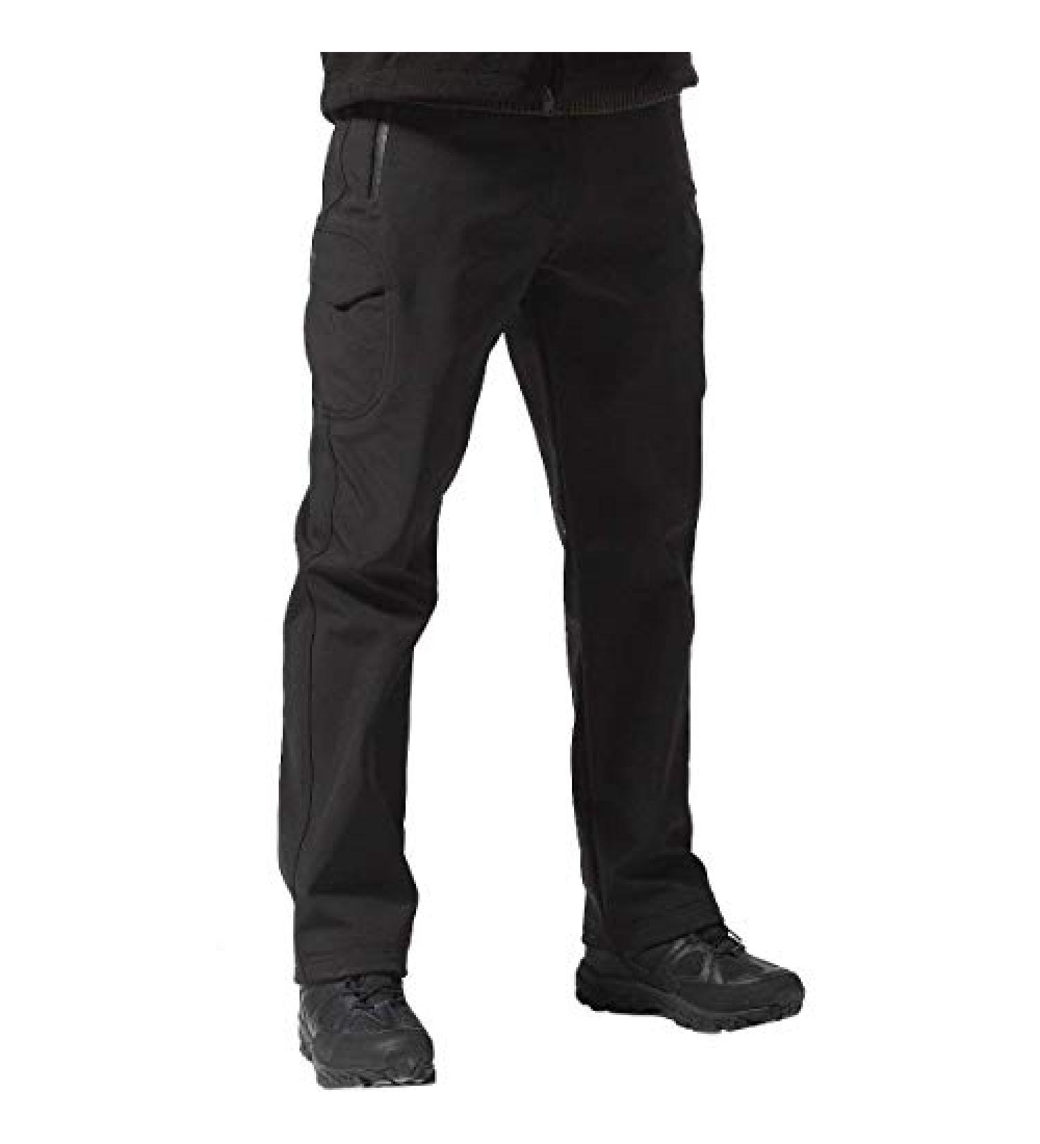FREE SOLDIER Men's Outdoor Softshell Fleece Lined Cargo Pants - Black | Waterproof & Breathable Tactical Snow Ski Hiking Pants - 34W x 30L - Buy Online on GoSupps.com