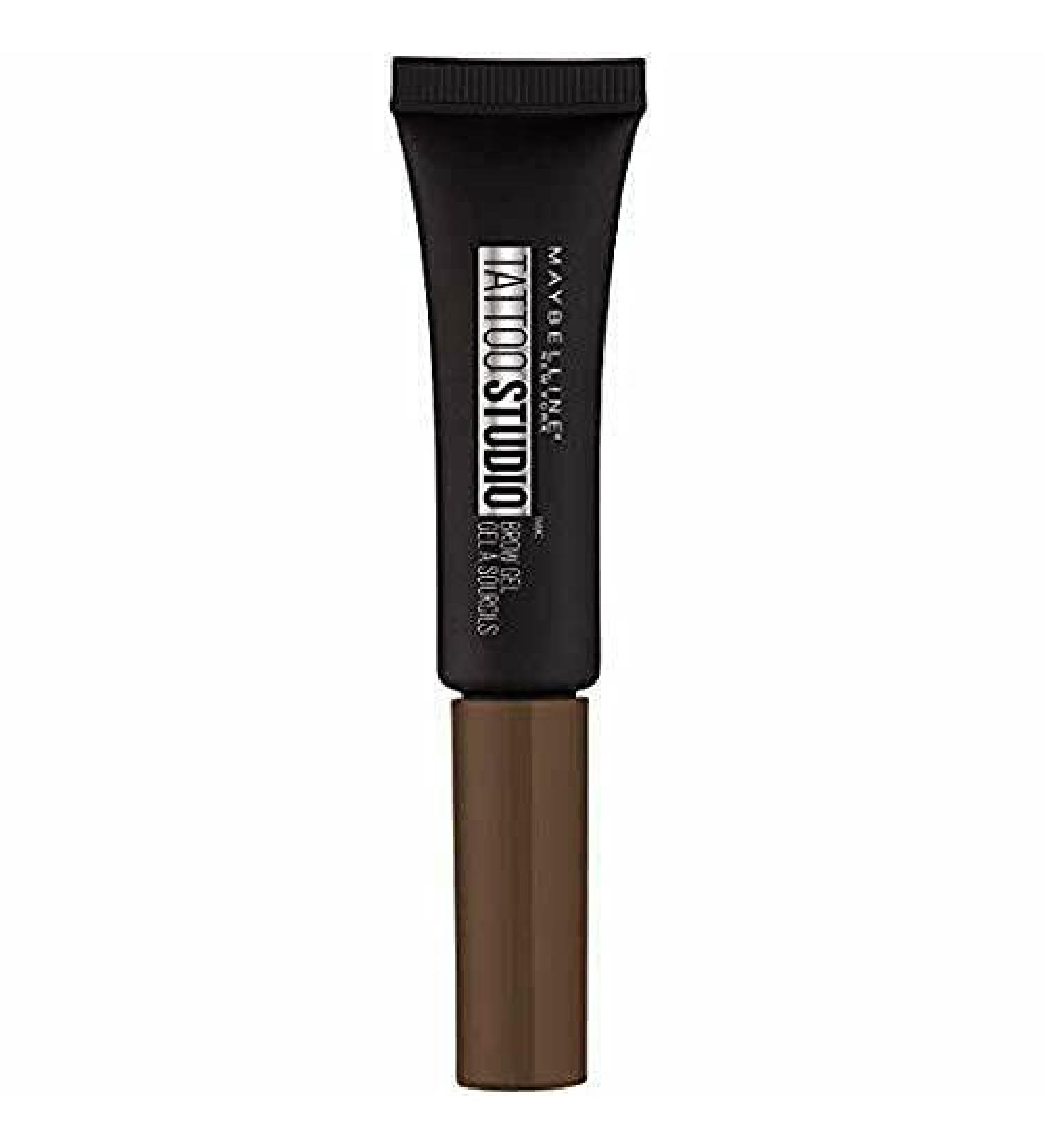 Maybelline TattooStudio Longwear Waterproof Eyebrow Gel Makeup for Fully Defined Brows  Spoolie Applicator Included  Lasts Up To 2 Days  Chocolate Brown  0.23 Fl Oz (Pack of 1) 258 CHOCOLATE BROWN 0.23 Fl Oz (Pack of 1)