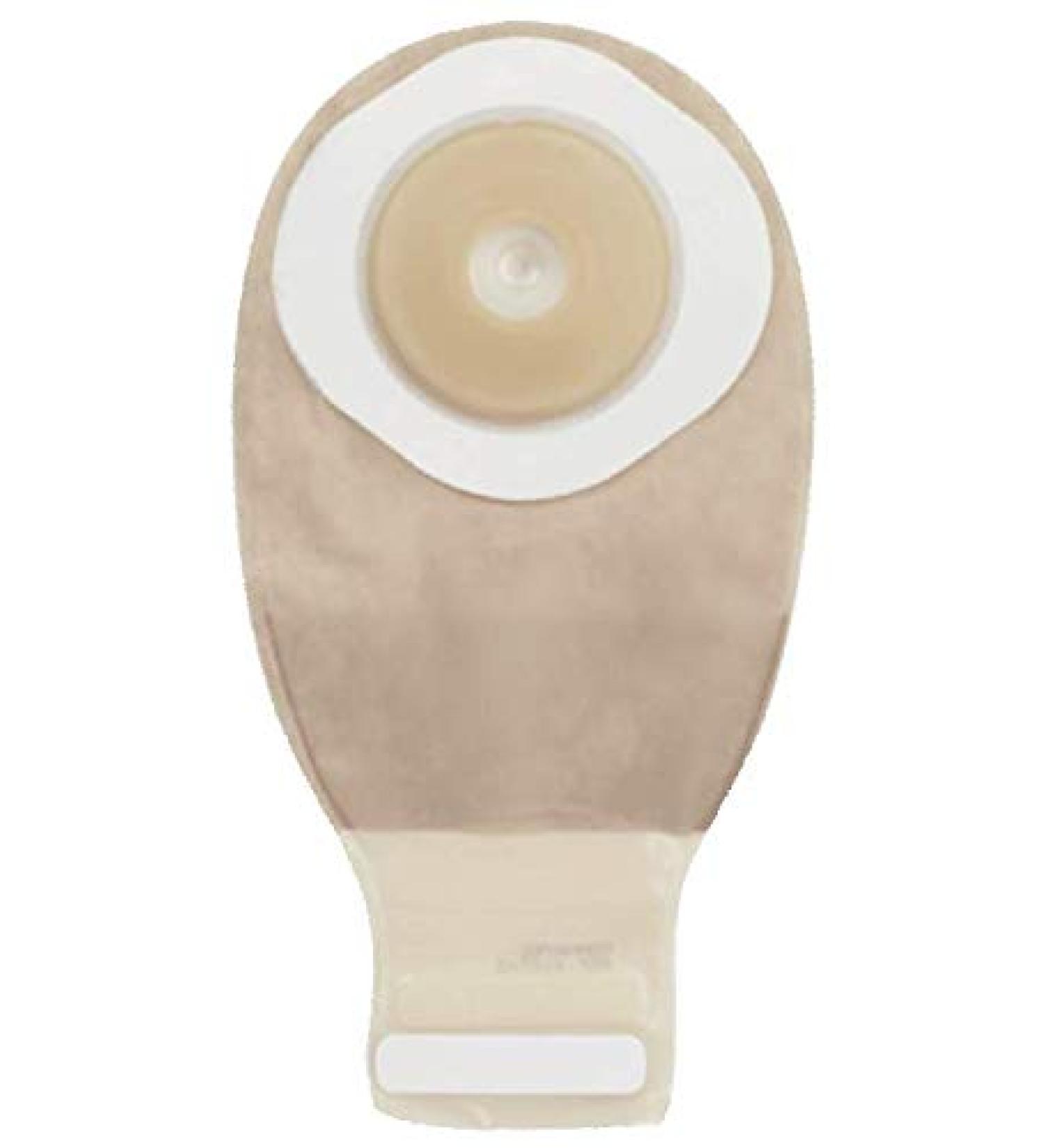 ConvaTec 416744 Esteem 12" Drainable Pouch 1 Sided Comfort Panel Pre Cut Convex Durahesive Skin Barrier Tail Closure Filter Transparent 1-1/8" Stoma Pack of 10