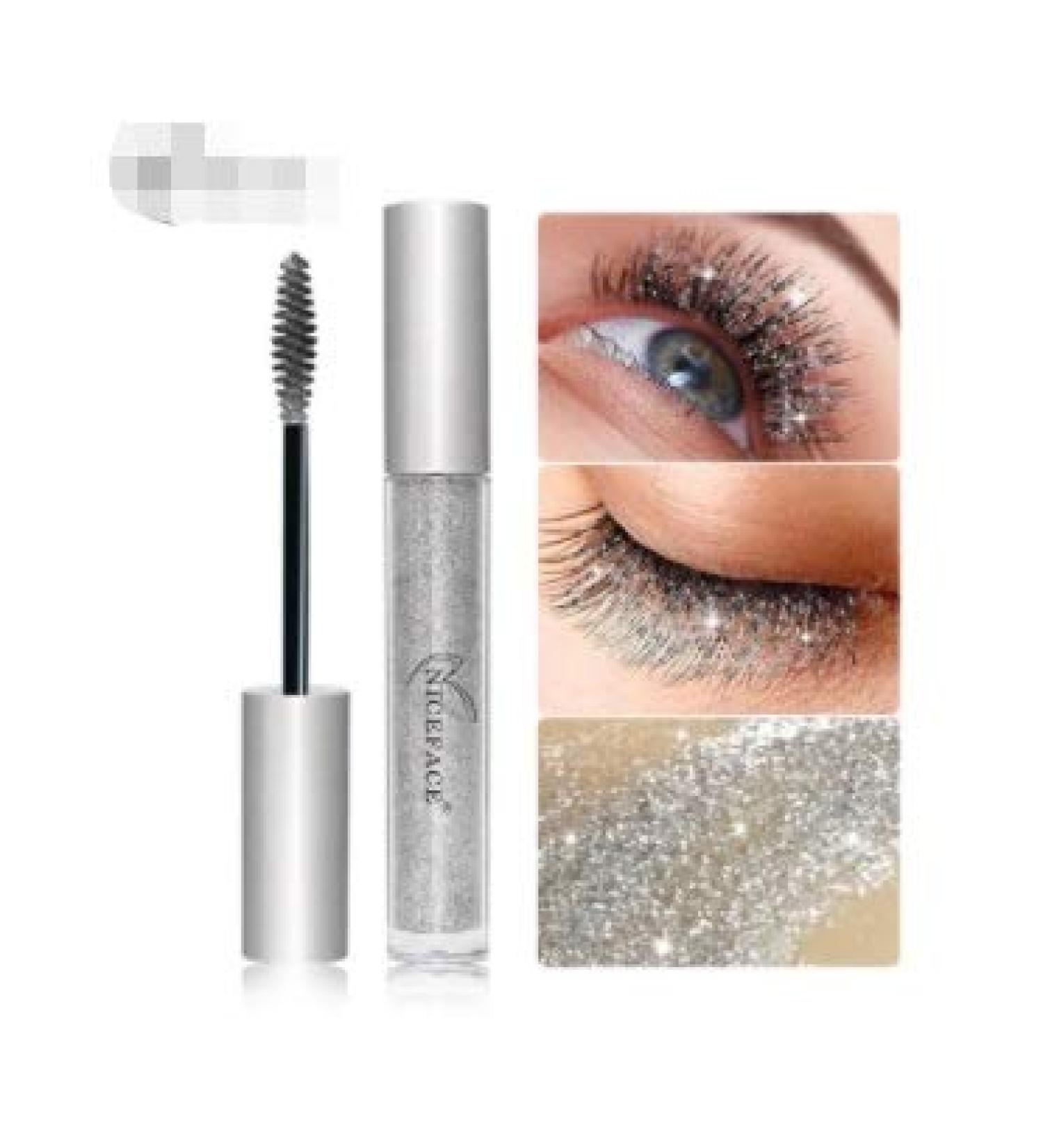 Mascara Maquillage Goutte d'eau s chage Rapide Longue dur e Mascara Cils Brillant Curling imperm able paisse QB064