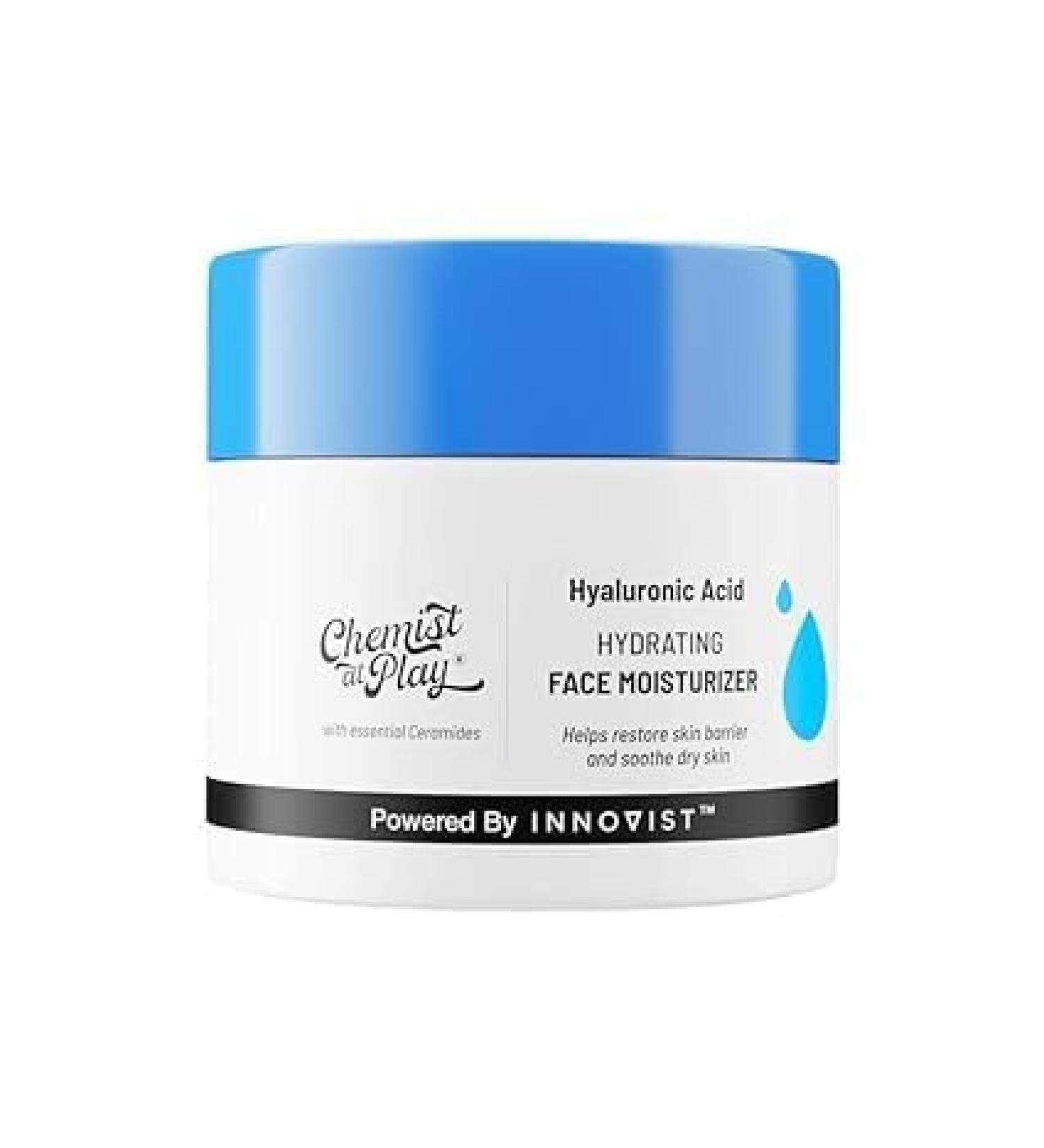 Chemist.at.Play Hydrating Face Moisturiser - Polyglutamic Acid for Intense Hydration | Mineral Oil & Silicone Free | 50 gm - International Shipping Available - Buy Online on GoSupps.com