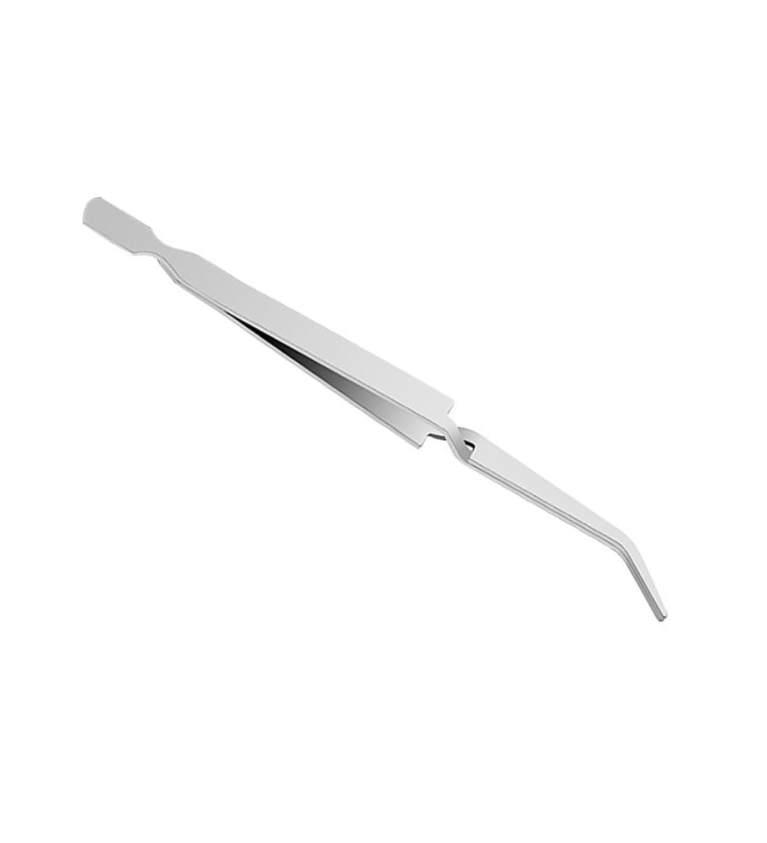 Ipetboom 1pc Nail Art Tweezers Nail Clippers Professional Nail Tweezers Nail Art Clip Nail Tweezers Tool Nail Pincher Stereotypes Clamp Tweezers 17*0.9cm Silver - Buy Online on GoSupps.com