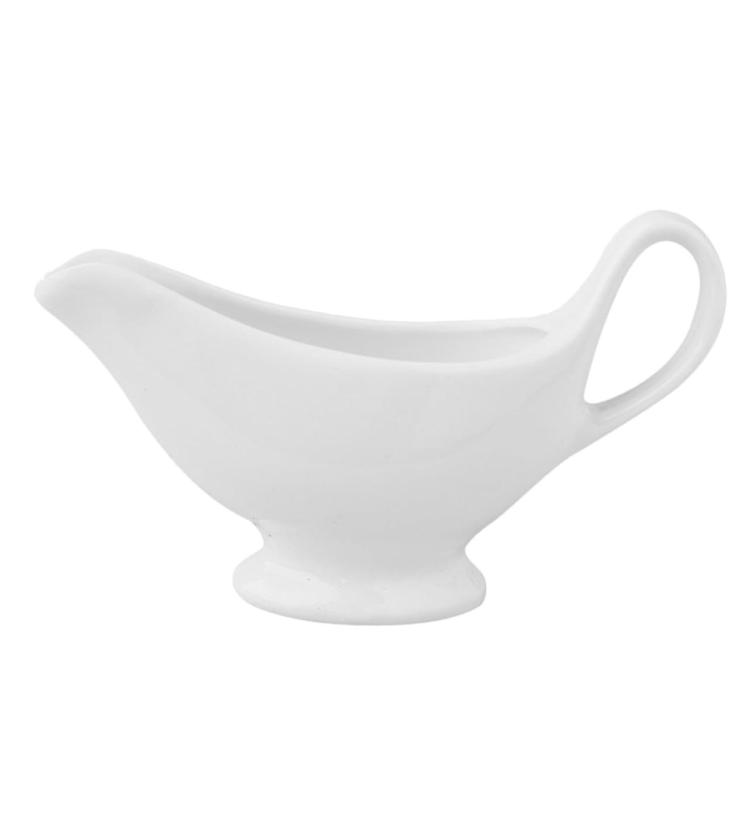 Zerodeko 1pc Sauce Hopper Porcelain Dipping Dish Milk Creamer Pitcher Syrup for Coffee Dining Gravy Boat Sauce Boat with Candle Kitchen Supplies Gravy Pitcher Jar Ceramics White Glass Salad White 20X6X12CM - Buy Online on GoSupps.com